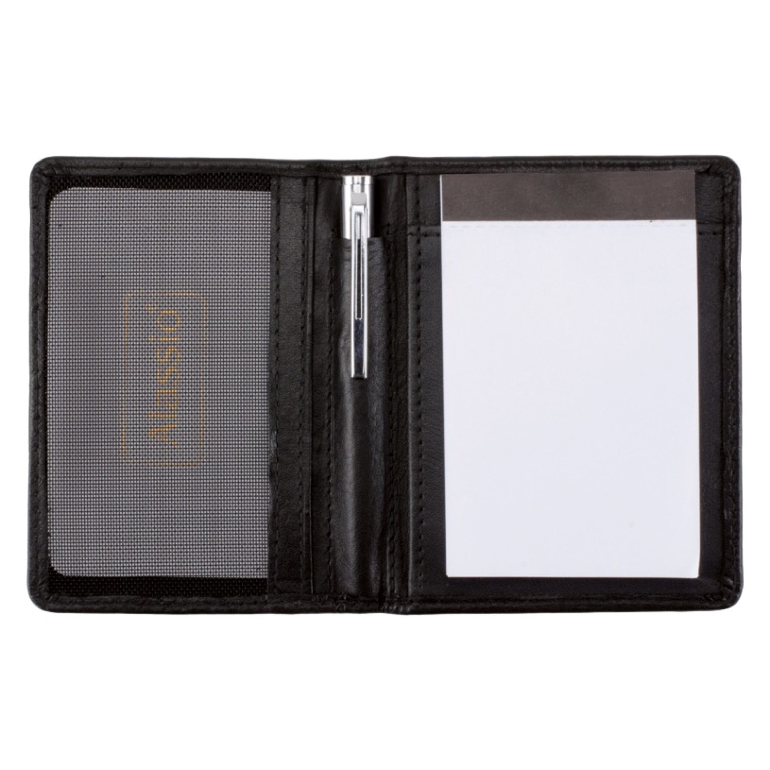 Lightpak Notizblock-Etui MONZA A8 schwarz Leder