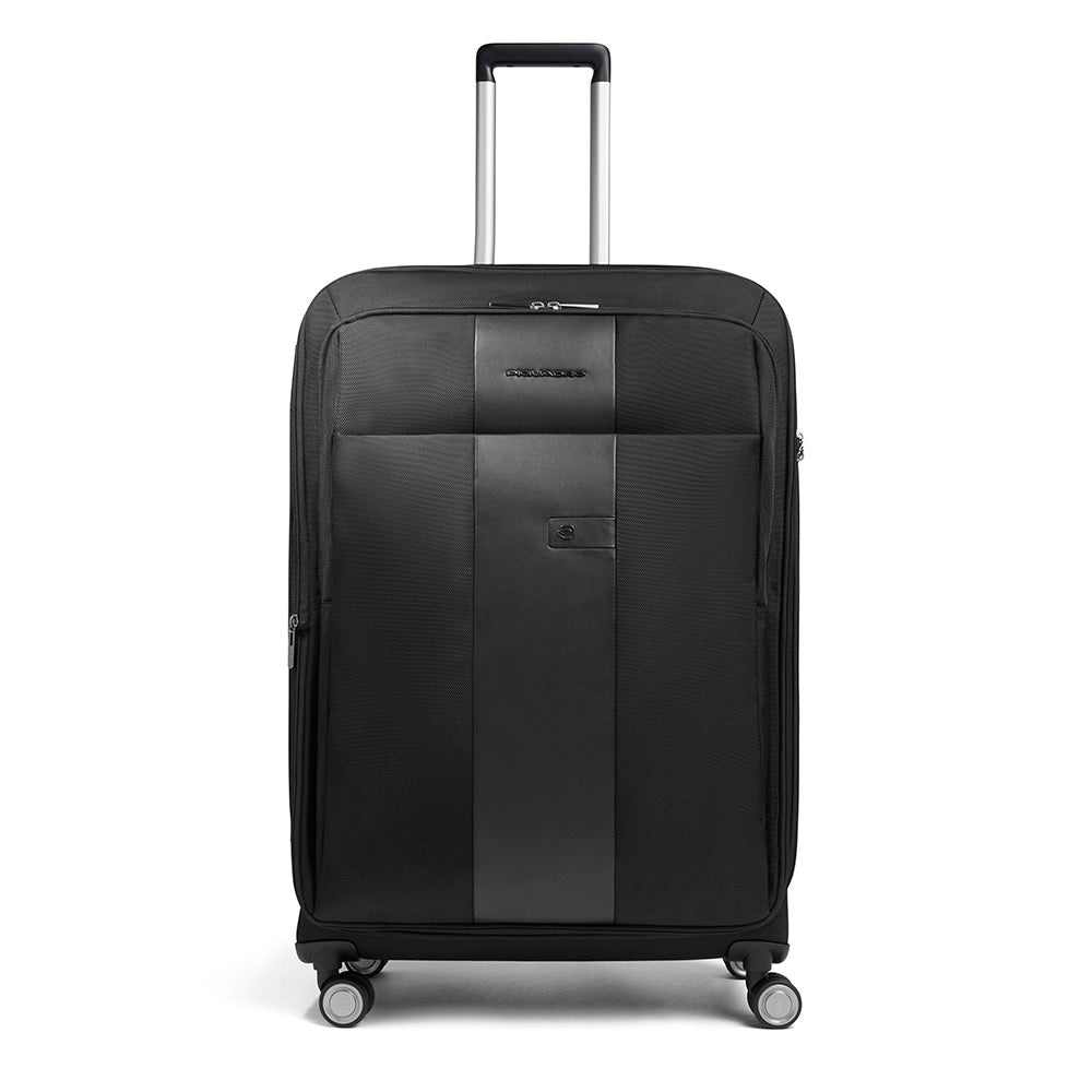 Piquadro PQLM Trolley groß 4 Rollen Schwarz erweiterbar