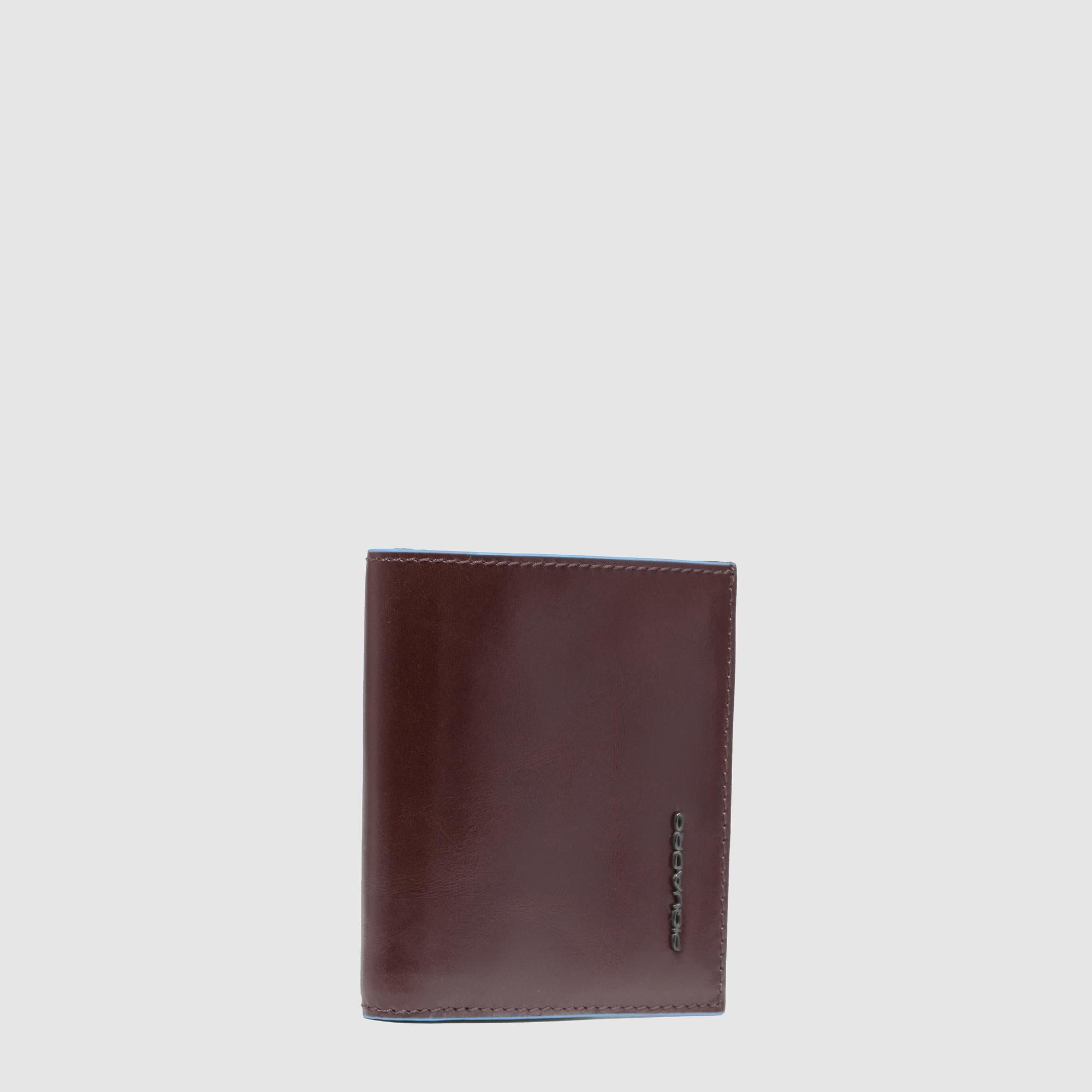 Piquadro Blue Square Kreditkartenetui Leder Blau RFID