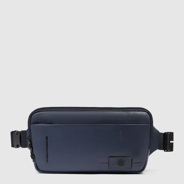 Piquadro Urban Bauchtasche Leder RFID-Schutz BLU