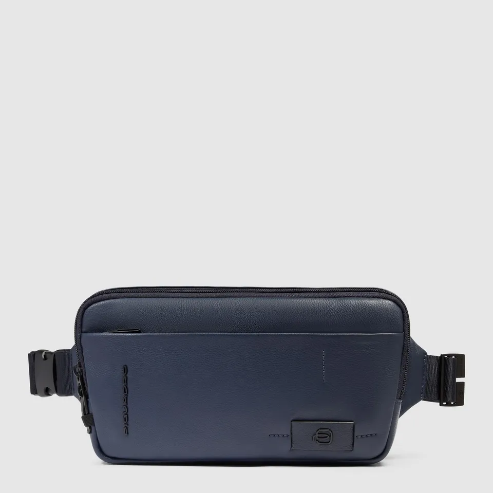 Piquadro Urban Bauchtasche Leder RFID-Schutz BLU