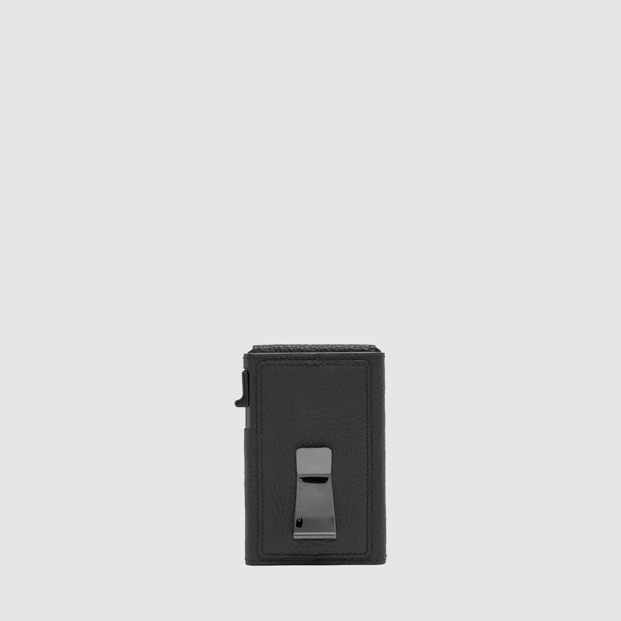 Piquadro Black Square Kartenetui Herren Automatisch Schwarz