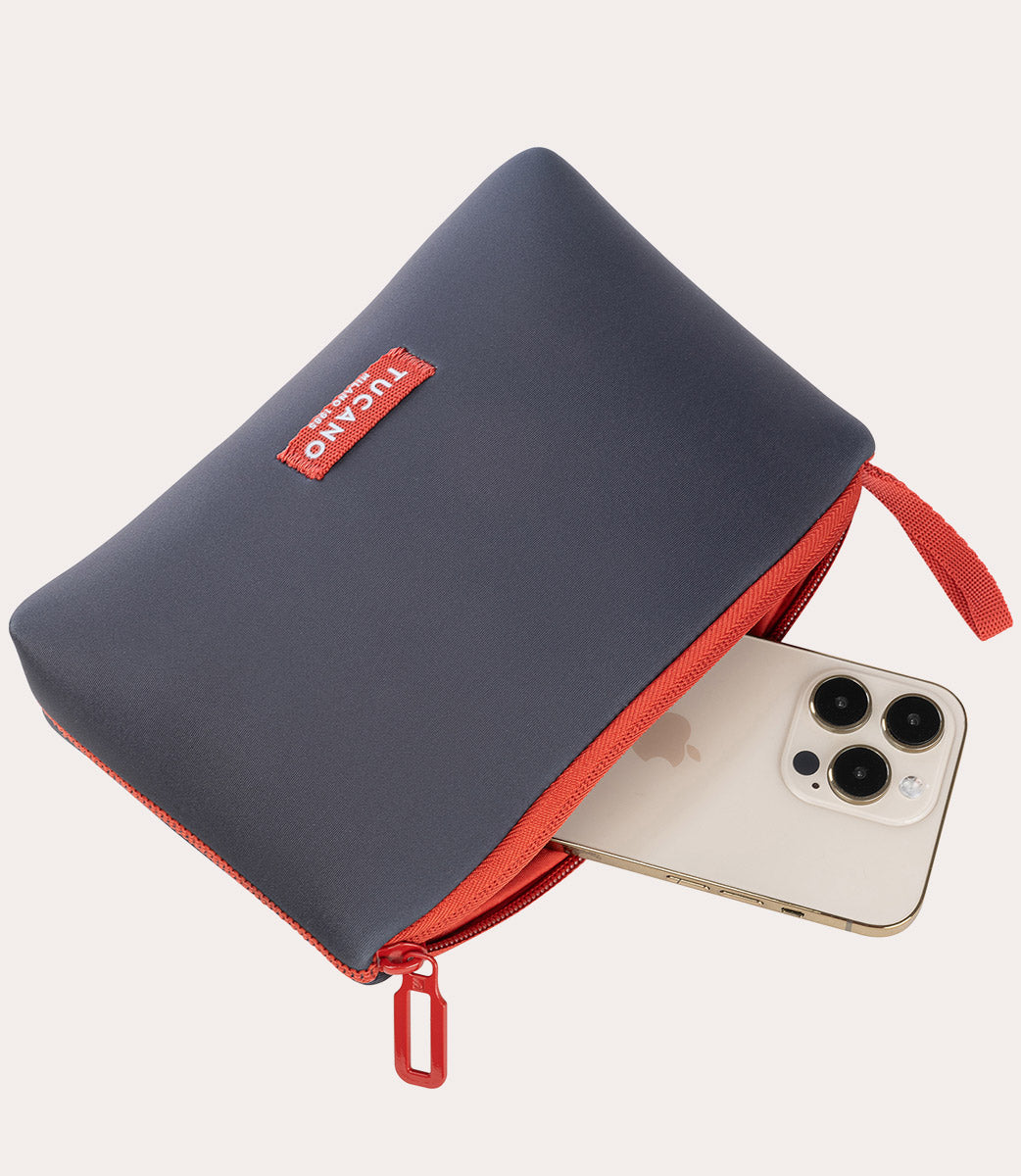Tucano Schizzo Beautycase Weiß Neopren R-PET