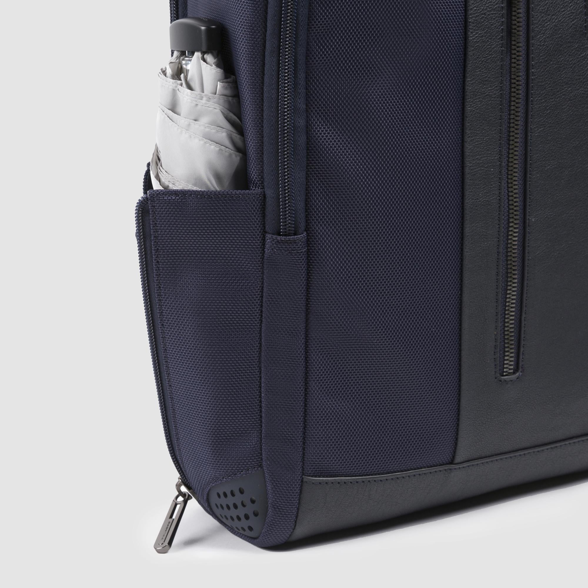 Piquadro Corner 2.0 Rucksack Laptop 15,6 Zoll recycelt grau