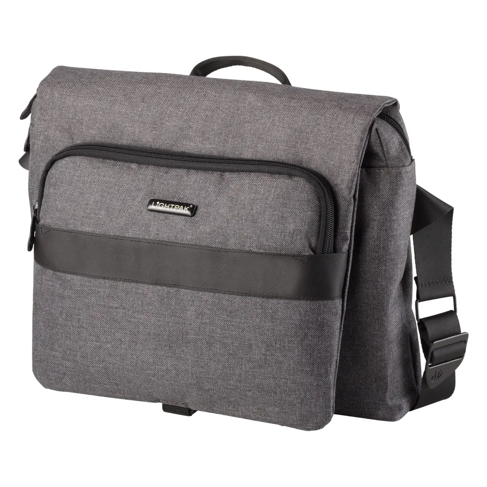 Lightpak Walker Umhängetasche Messengerbag grau Laptop