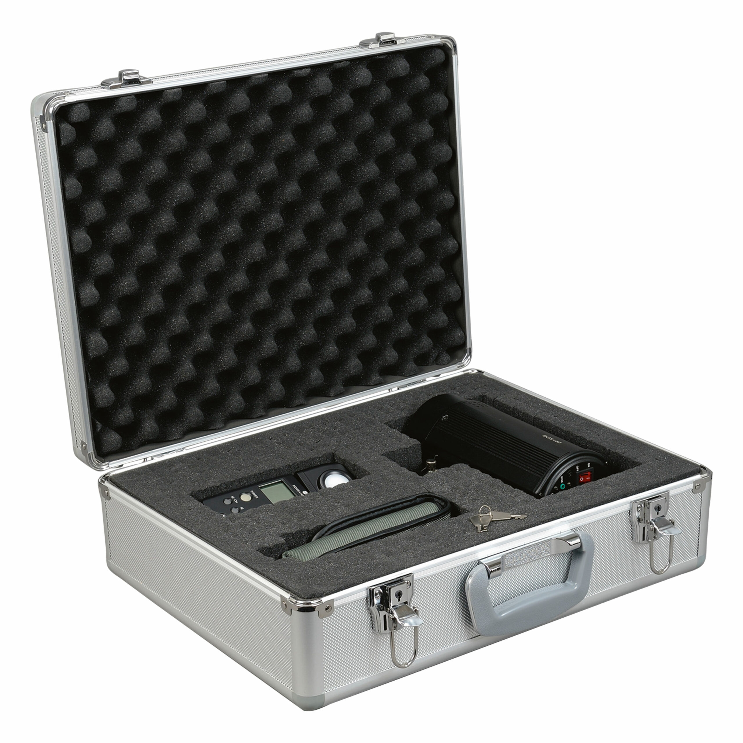 Lightpak Stratos III Multifunktions-Koffer Silber Aluminium