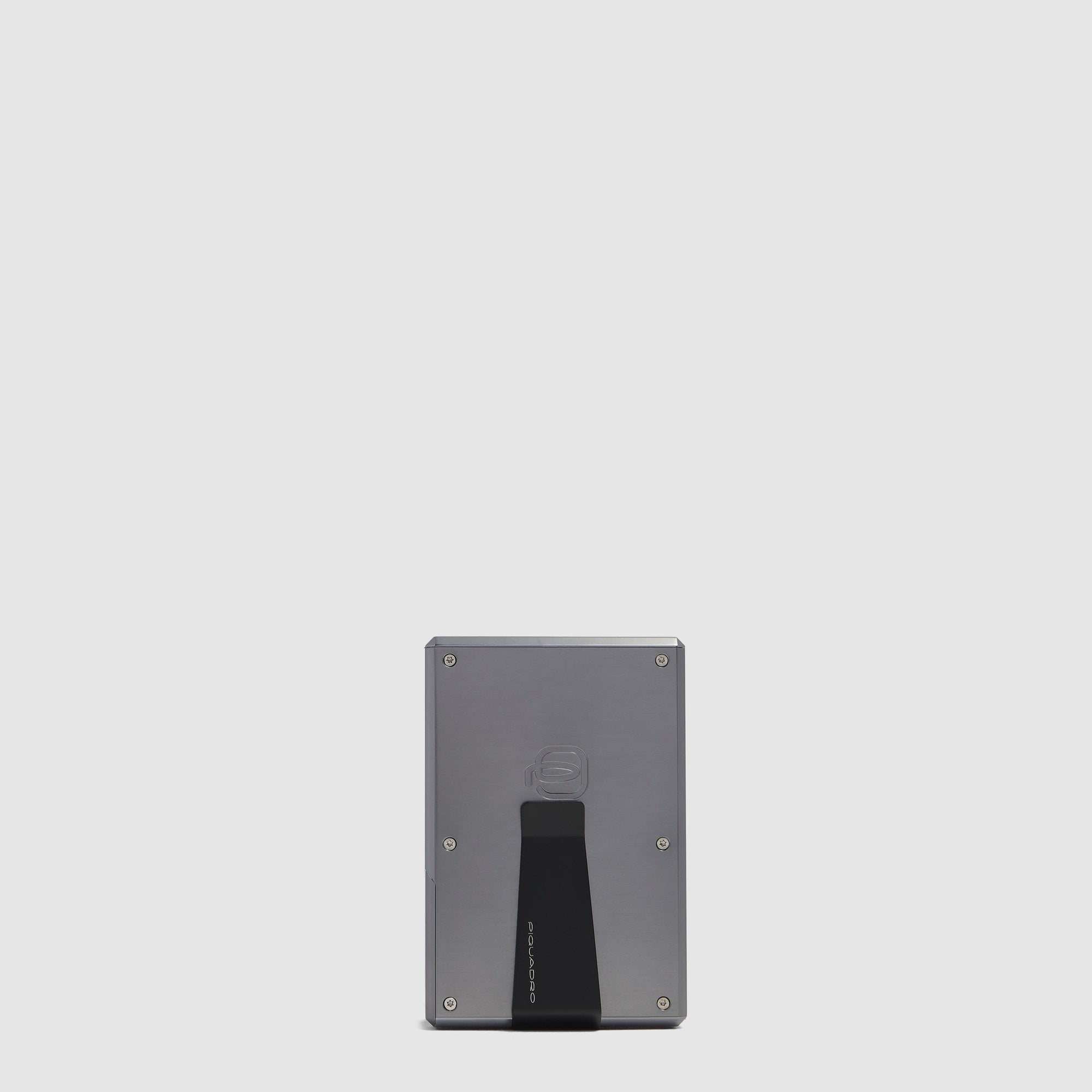 Piquadro BagMotic MagSafe Kartenetui Schwarz Alu