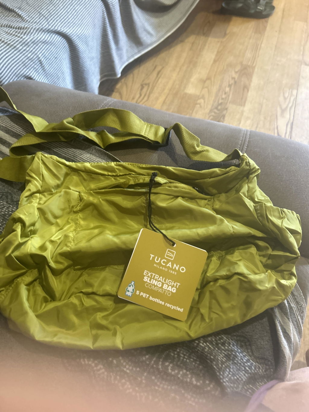 Tucano Compatto Eco Sling Umhängetasche Blau faltbar