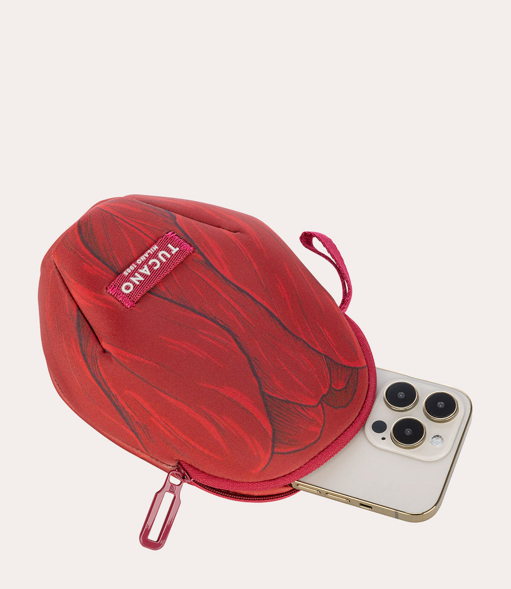 Tucano Schizzo Pouch 3D Tulip Stiftemäppchen Rot