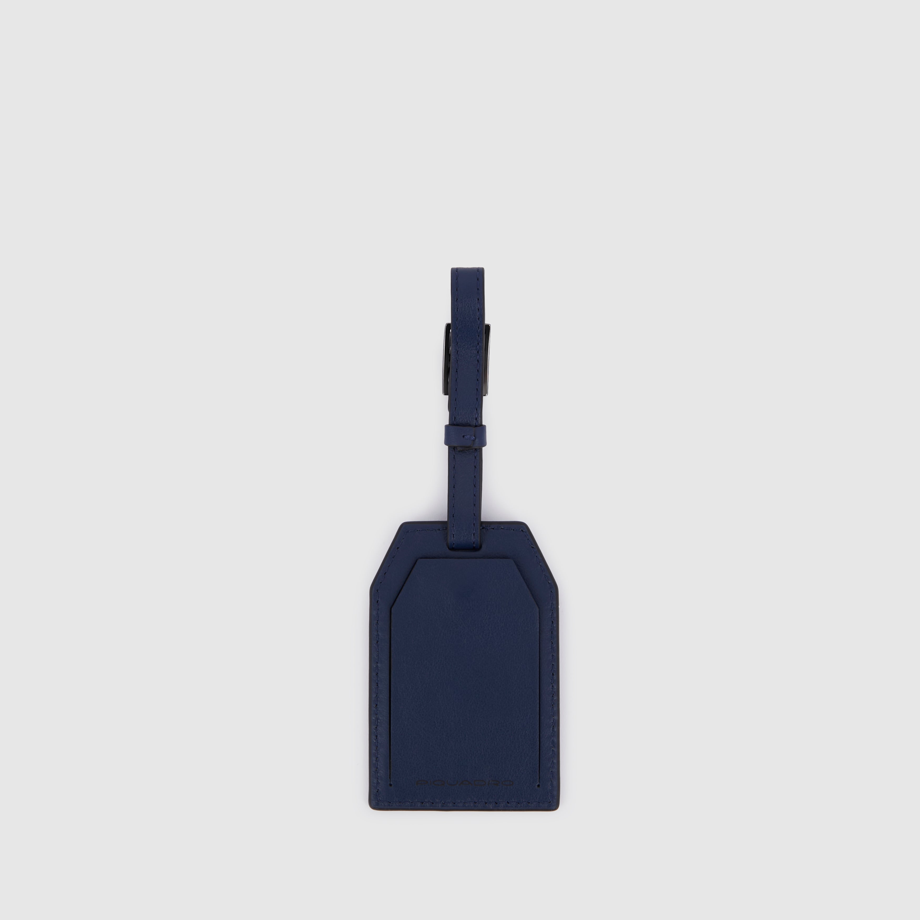 Piquadro Brief Kofferanhänger Leder Schwarz Logo