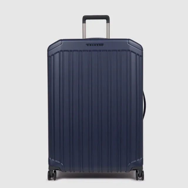 Piquadro PQLM Trolley Groß Hart 4 Rollen Schwarz