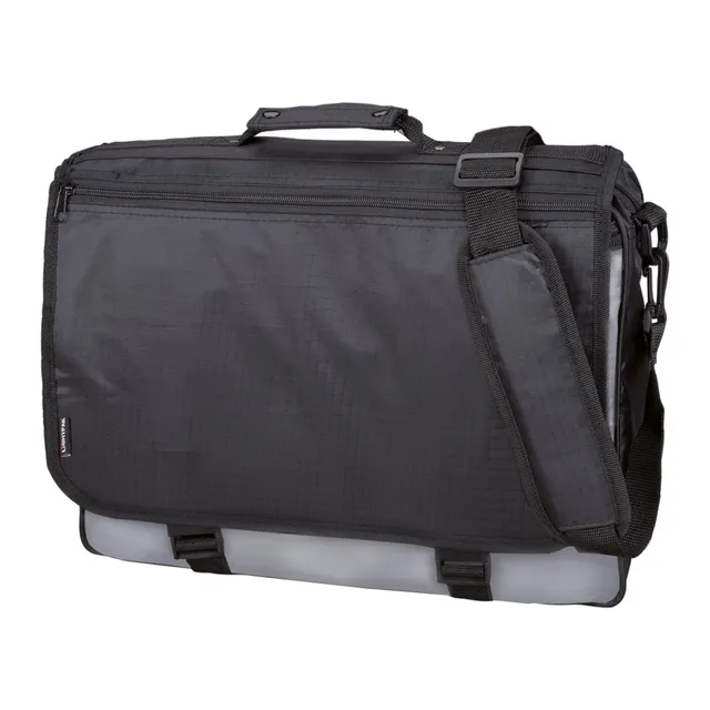 Lightpak Wave Messengerbag Umhängetasche schwarz-grau Polyester