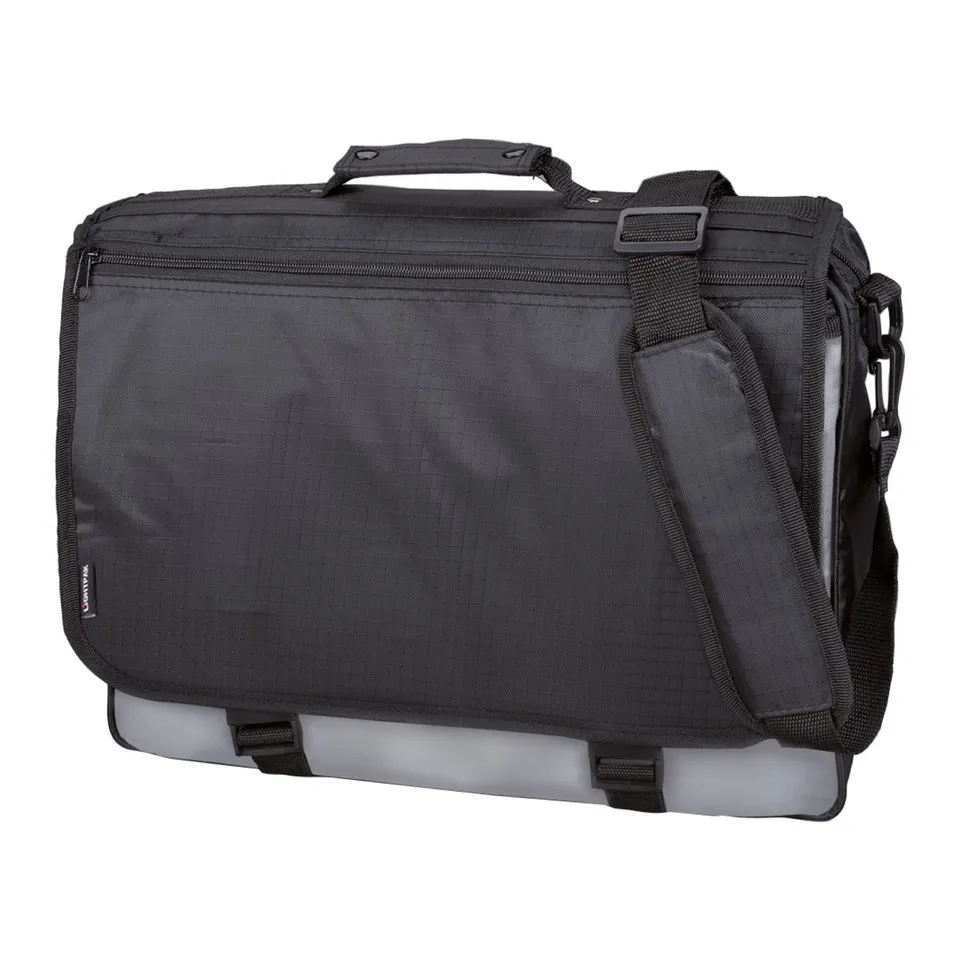 Lightpak Wave Messengerbag Umhängetasche schwarz-grau Polyester