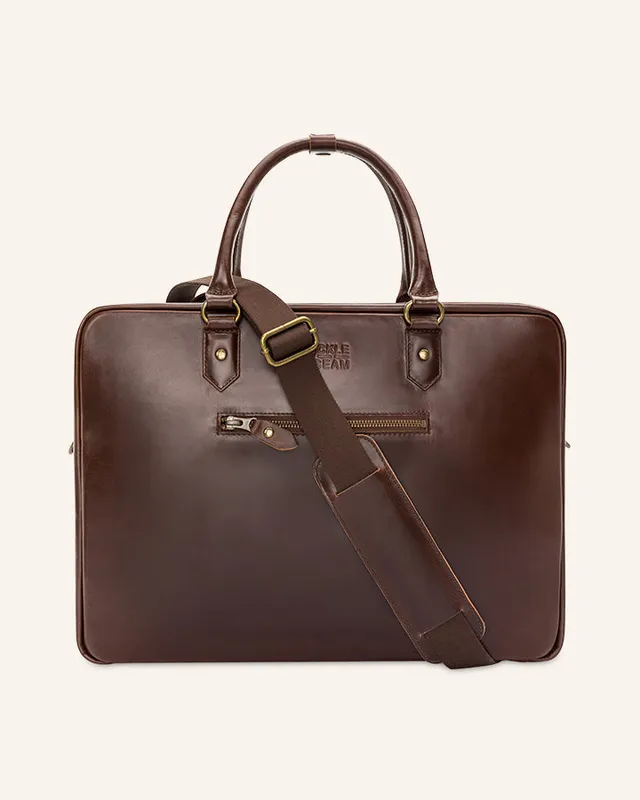 Buckle & Seam Albert XL Aktentasche Leder Character Sale