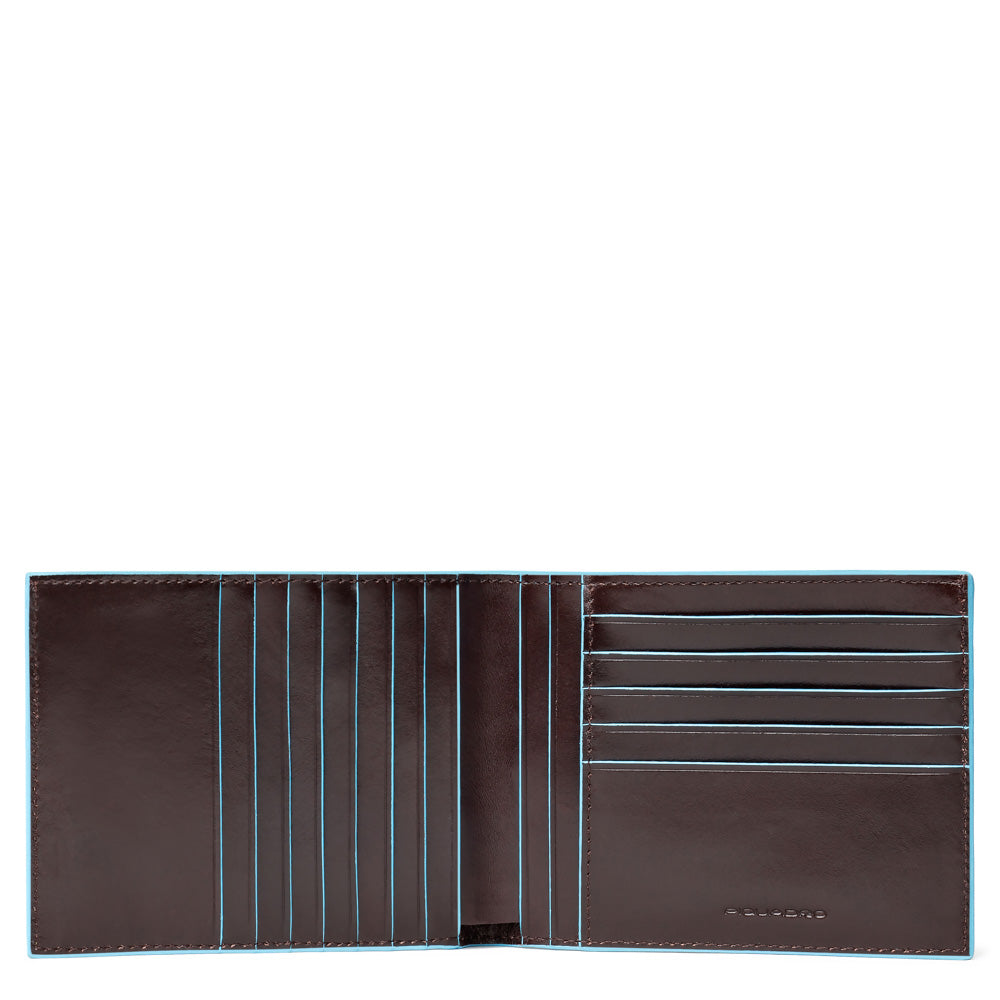 Piquadro Black Square Geldbörse Herren Leder RFID Braun