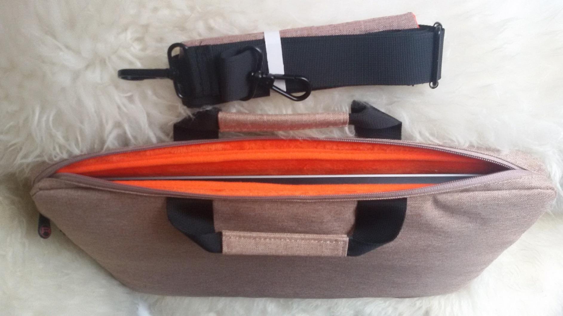Pedea Fashion Laptoptasche 13,3 Zoll Grau/Orange Umhängetasche