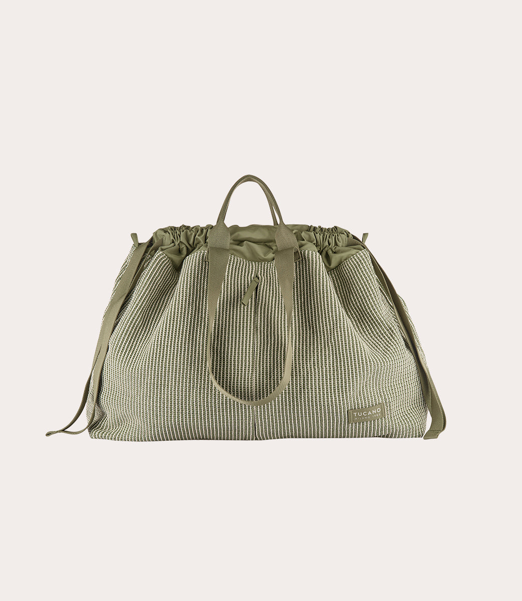 Tucano Carry Cleo Large Weekender Schwarz Stroheffekt