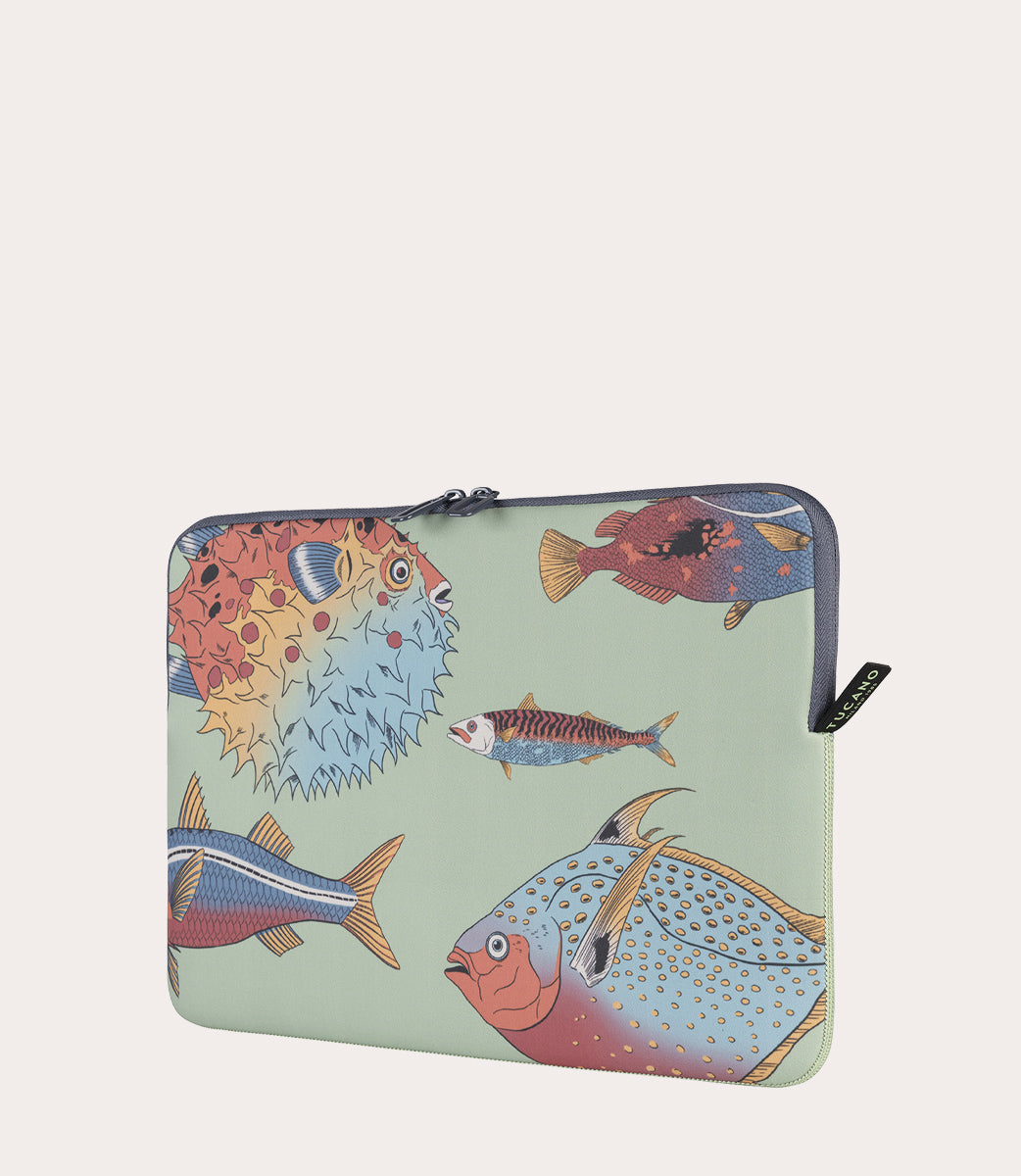 Tucano Schizzo Fauna Pesci Laptop Hülle 13 Zoll Blau