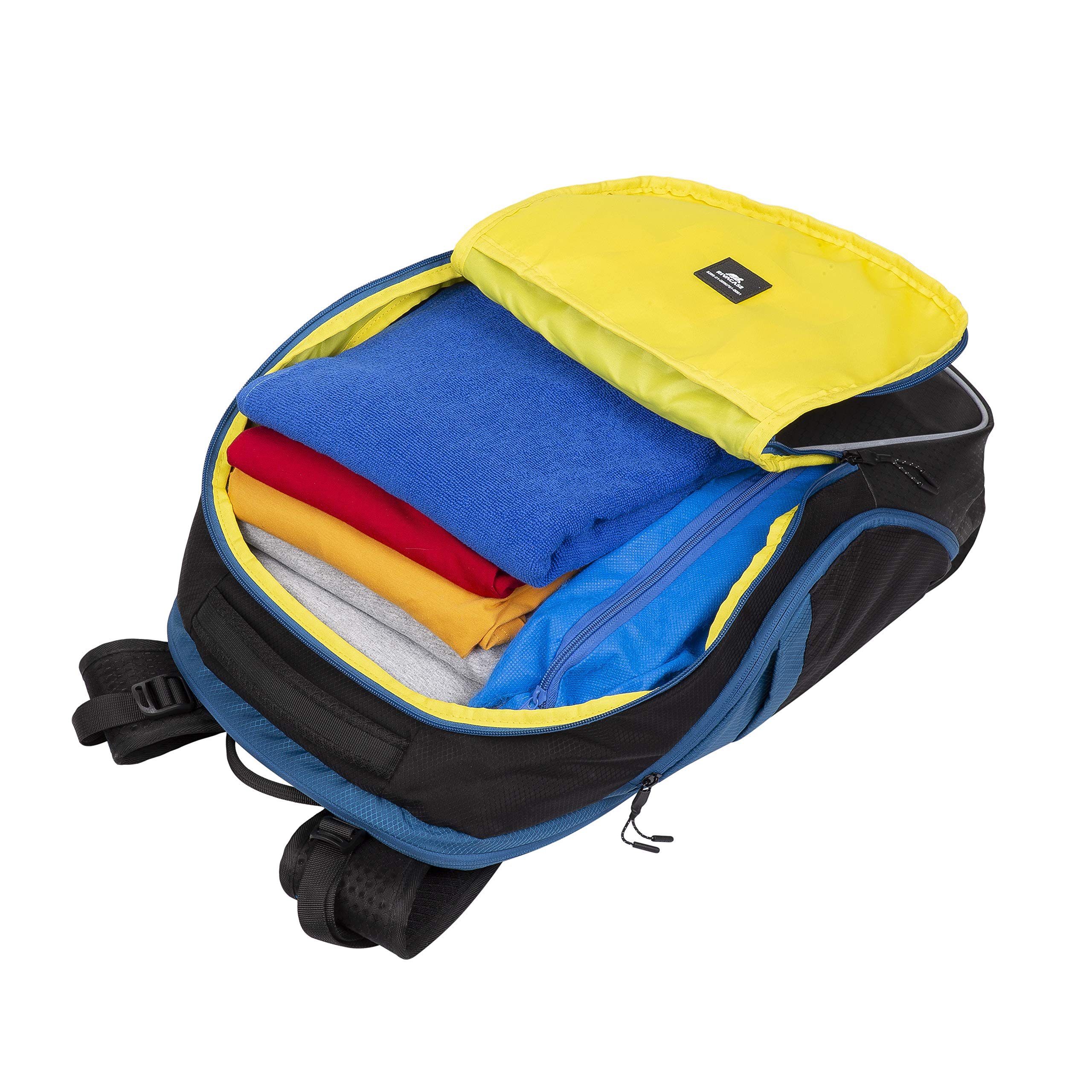 RIVACASE Ipanema Laptop-Rucksack 17,3 Zoll Blau-Schwarz
