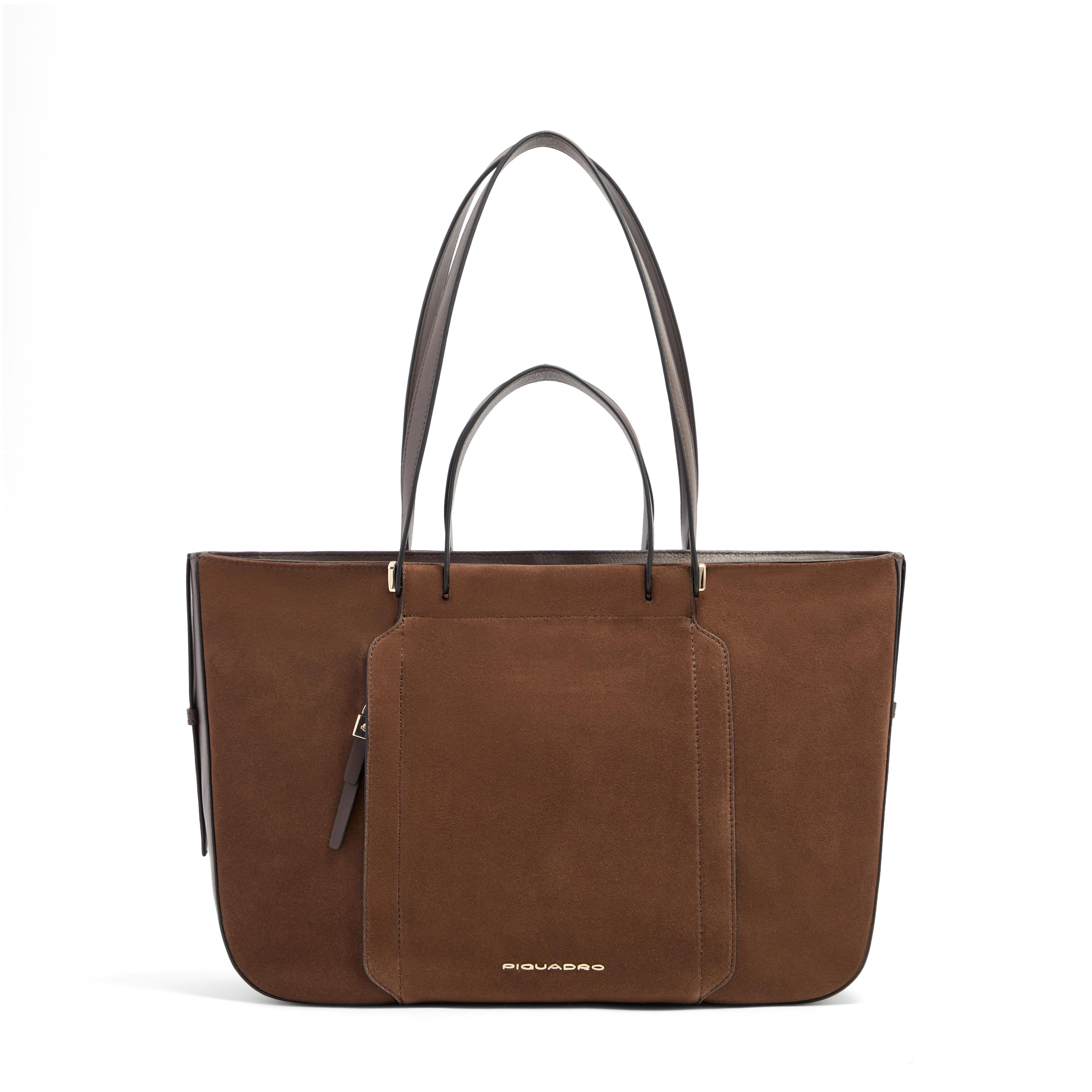 Piquadro Patricia Shopping Laptoptasche 14 Zoll BORO Leder