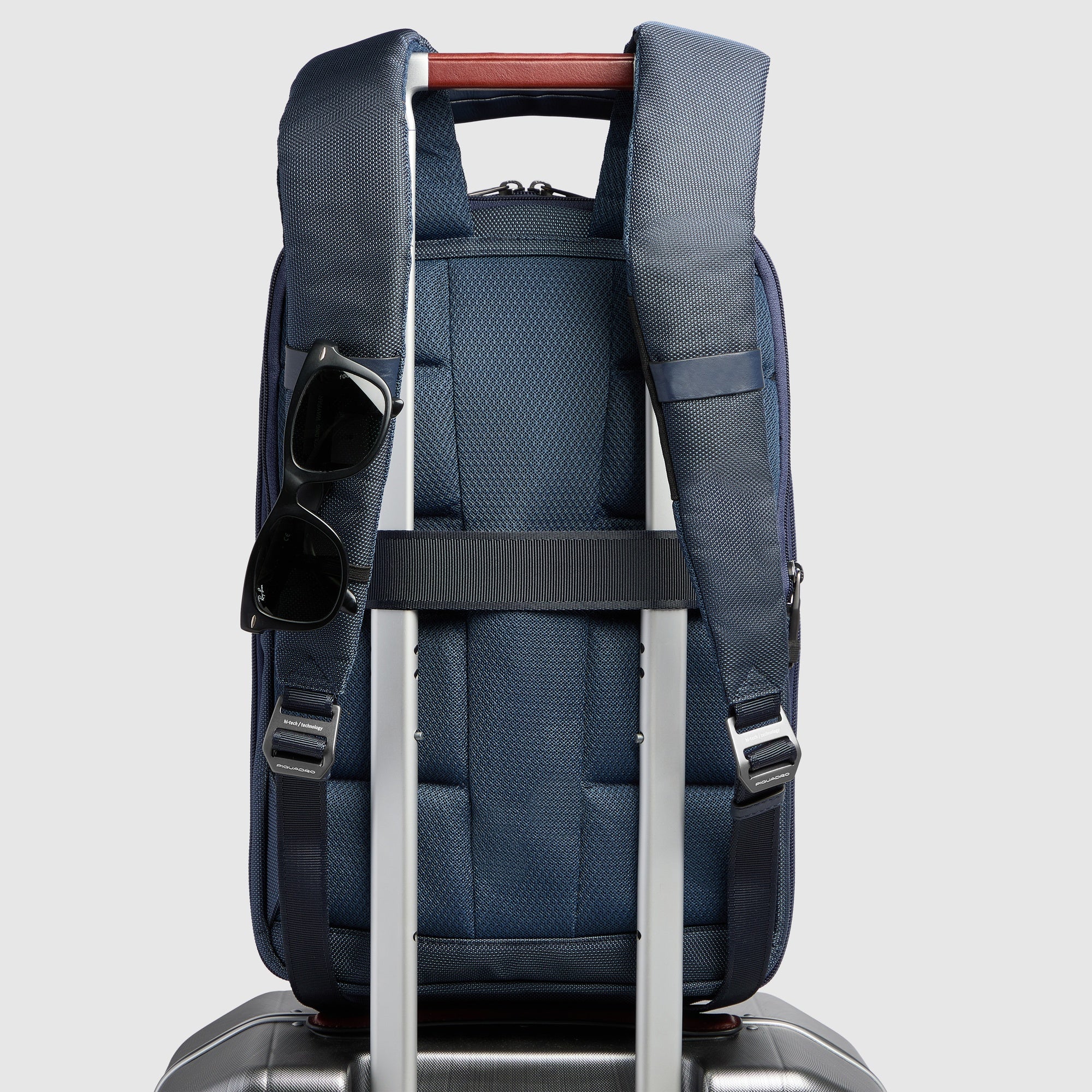 Piquadro Rover Rucksack 14 Zoll Modular Schwarz USB