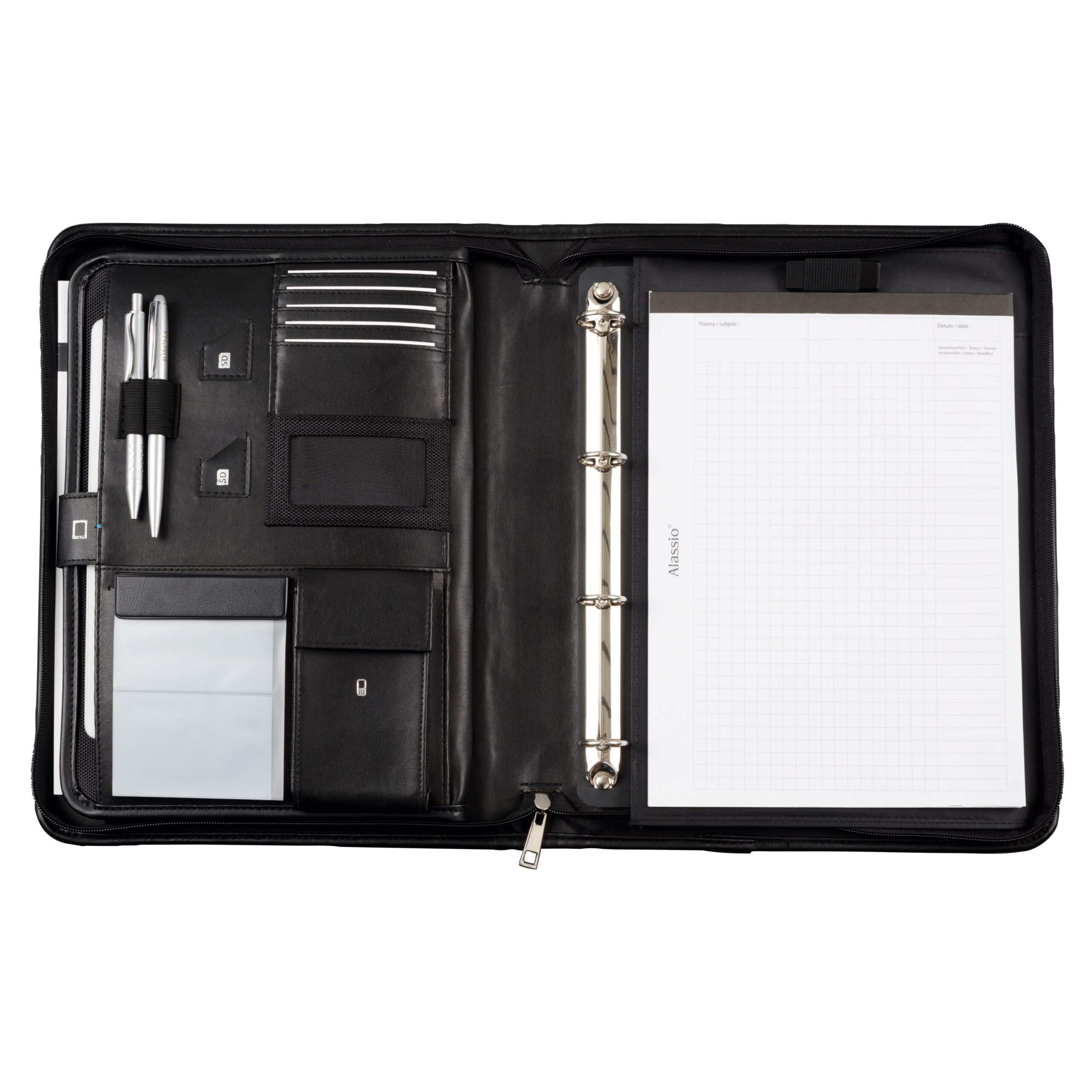 Lightpak TRENTO Orgamappe A4 Kunstleder schwarz Tablet