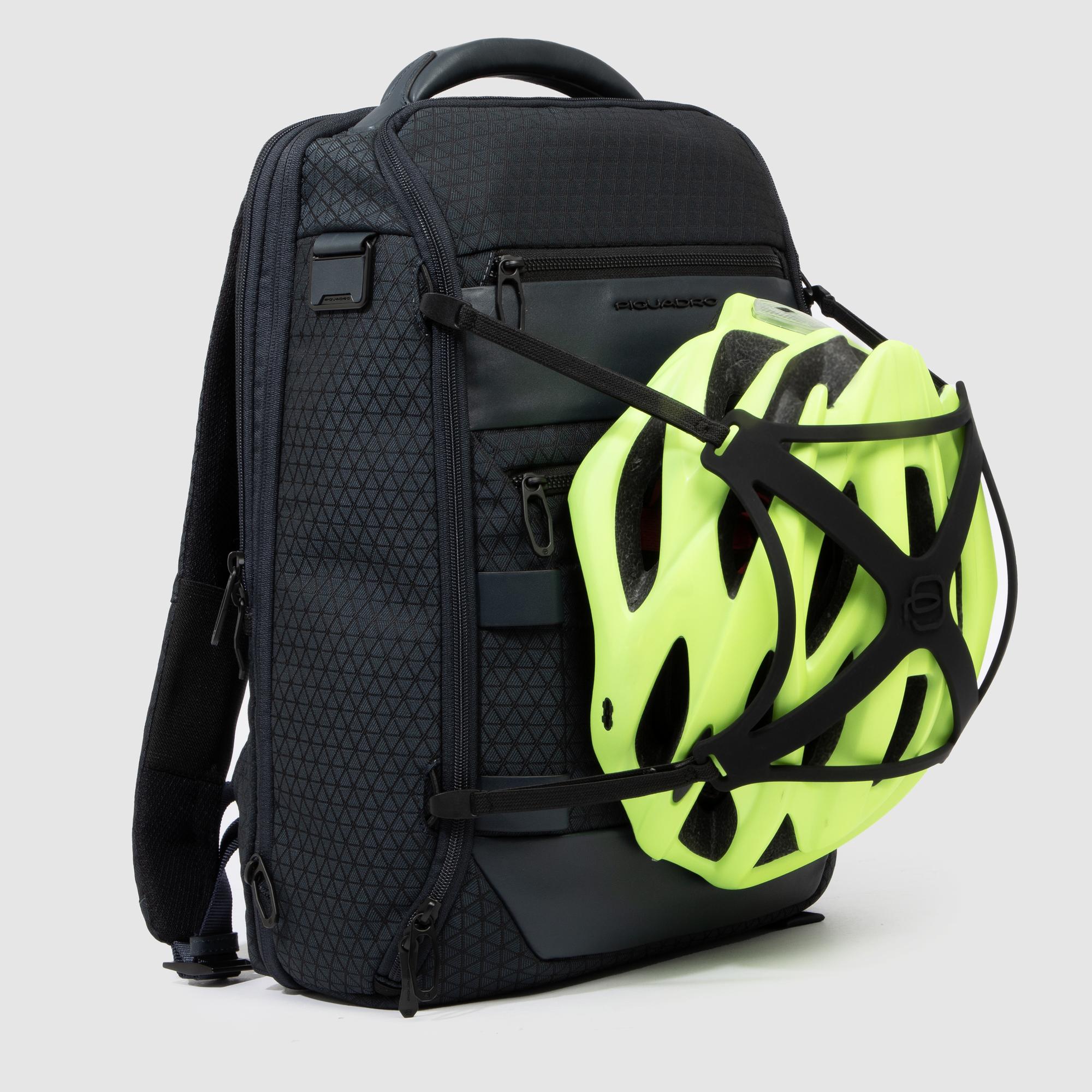 Piquadro Rover Rucksack 15,6 Zoll Laptop Modular Blau