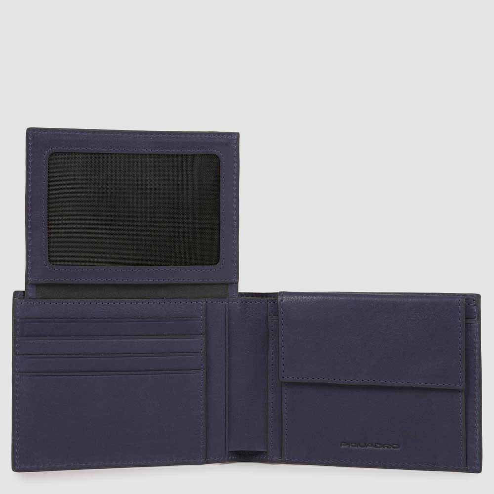 Piquadro Blue Square Herren Geldbörse Schwarz RFID