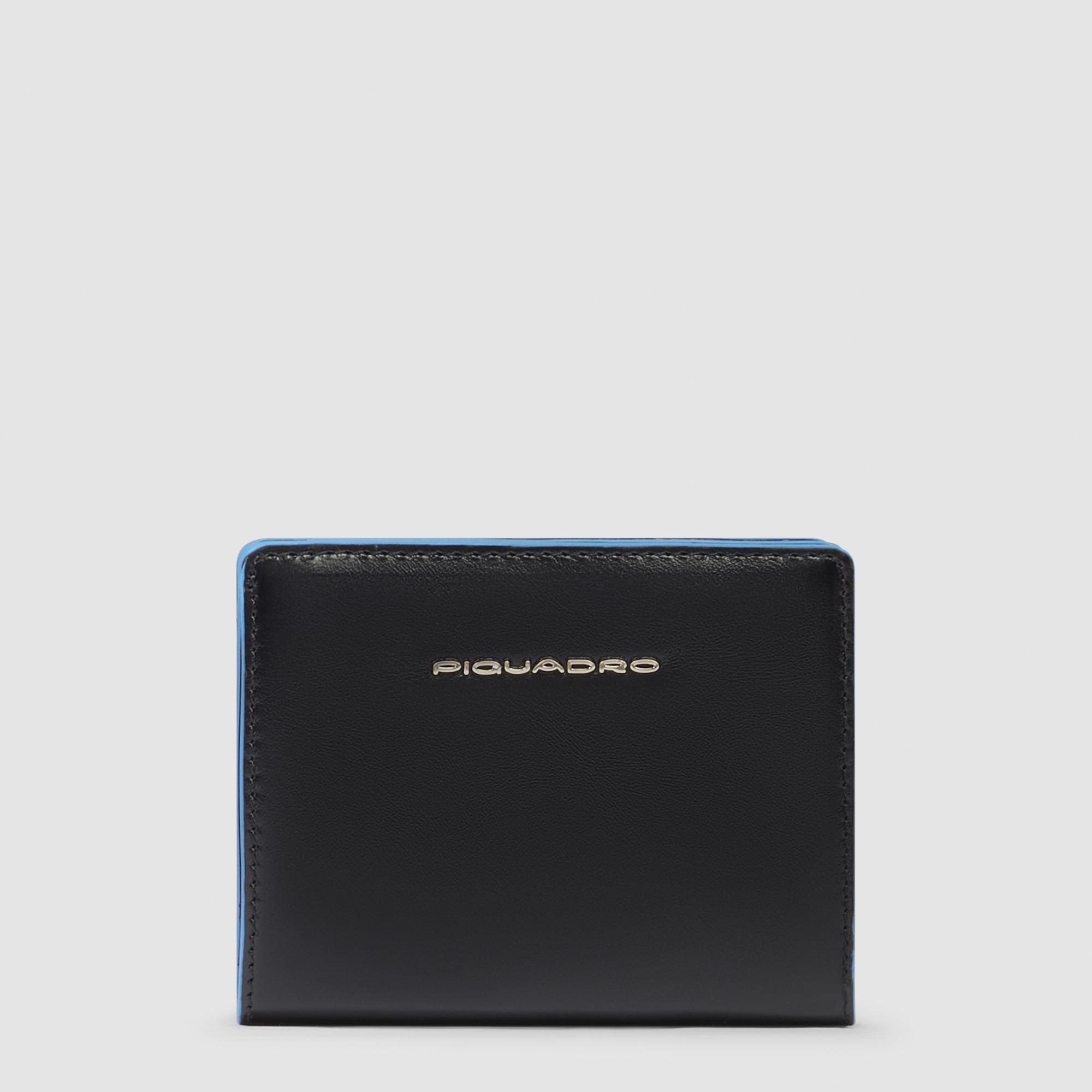 Piquadro Materia Geldbörse Damen Klein Leder RFID