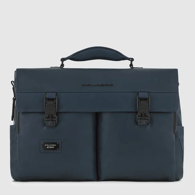 Piquadro Blue Square Aktentasche 15,6 Zoll TM Leder Laptopfach