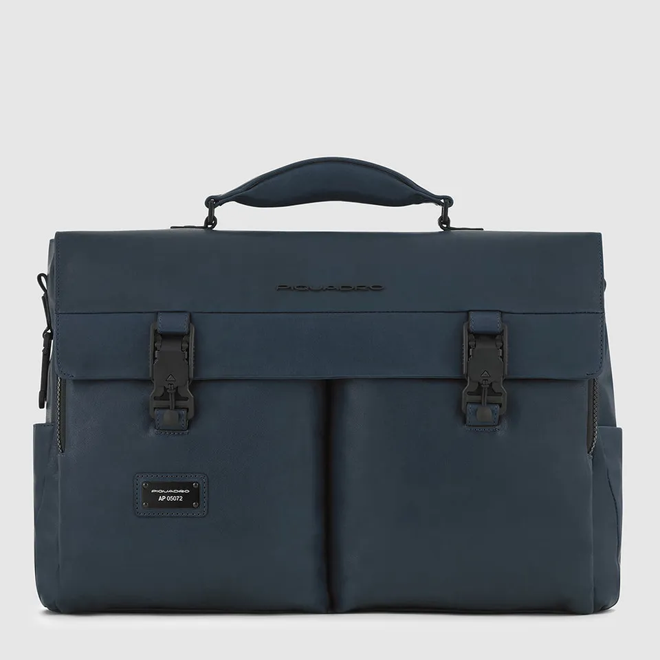 Piquadro Blue Square Aktentasche 15,6 Zoll TM Leder Laptopfach