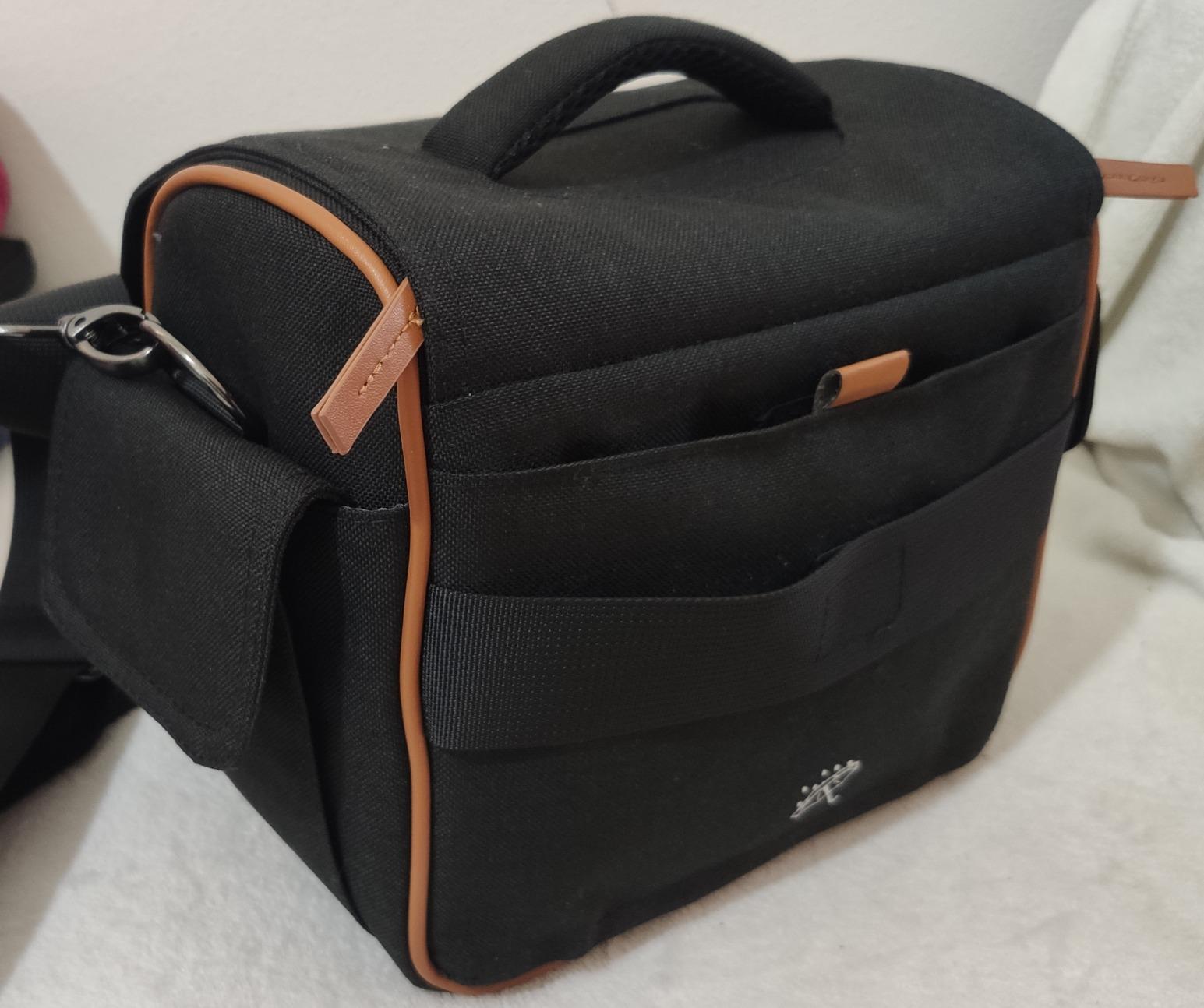 Pedea Vintage Kameratasche XL Schwarz DSLR Systemkamera Tasche