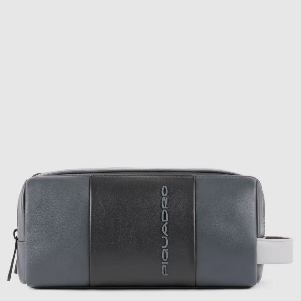 Piquadro PQ-Light Beautycase Herren Leder Schwarz