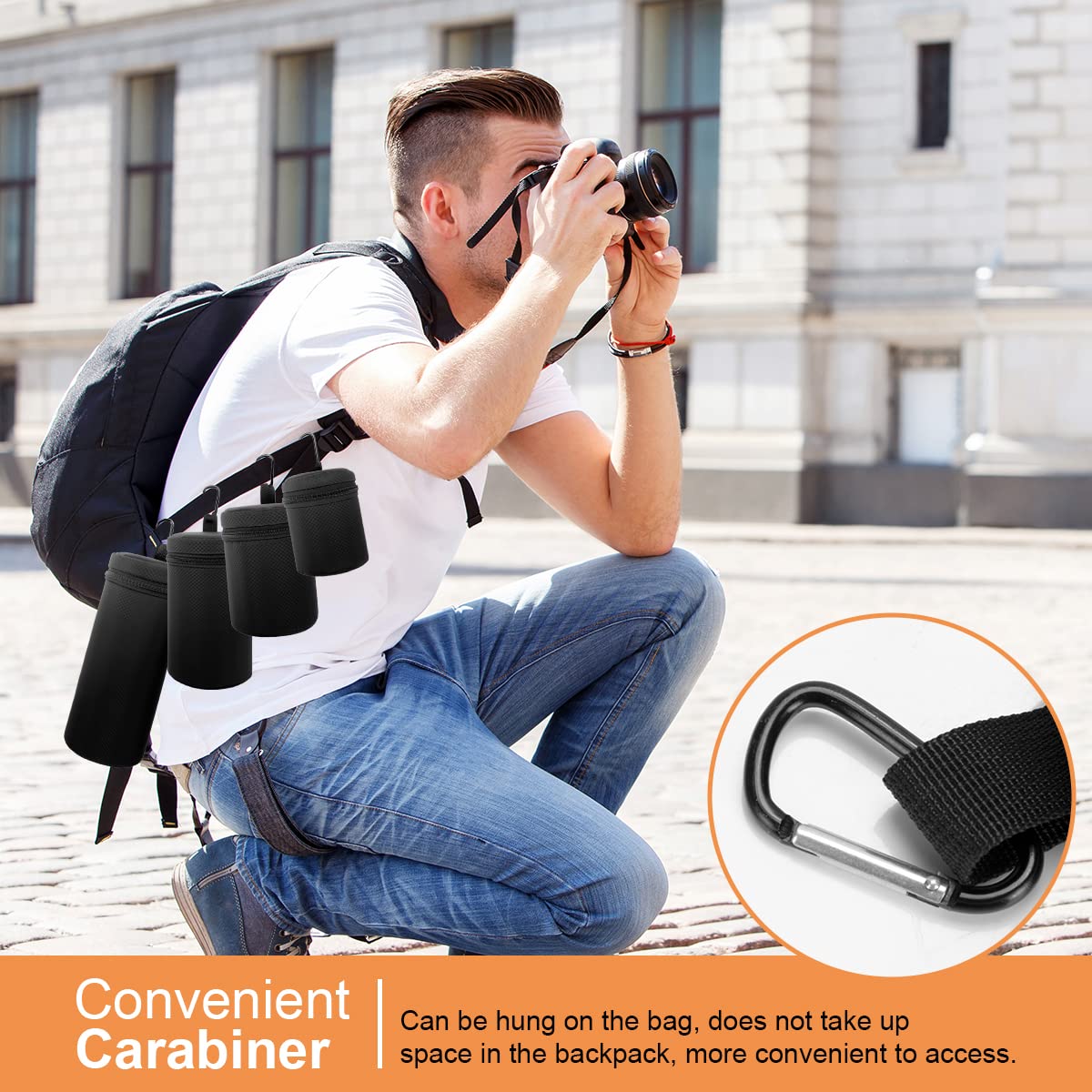 ARVOK Travel Accessories Objektivtasche Neopren Schwarz wasserdicht