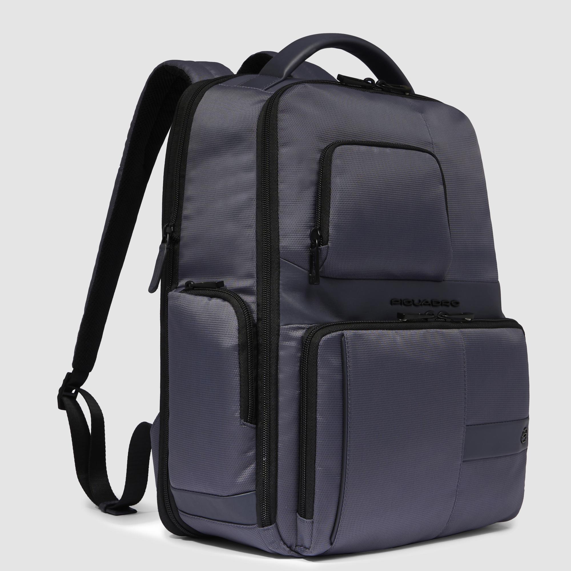 Piquadro Rover Rucksack 15,6 Zoll Laptop Schwarz