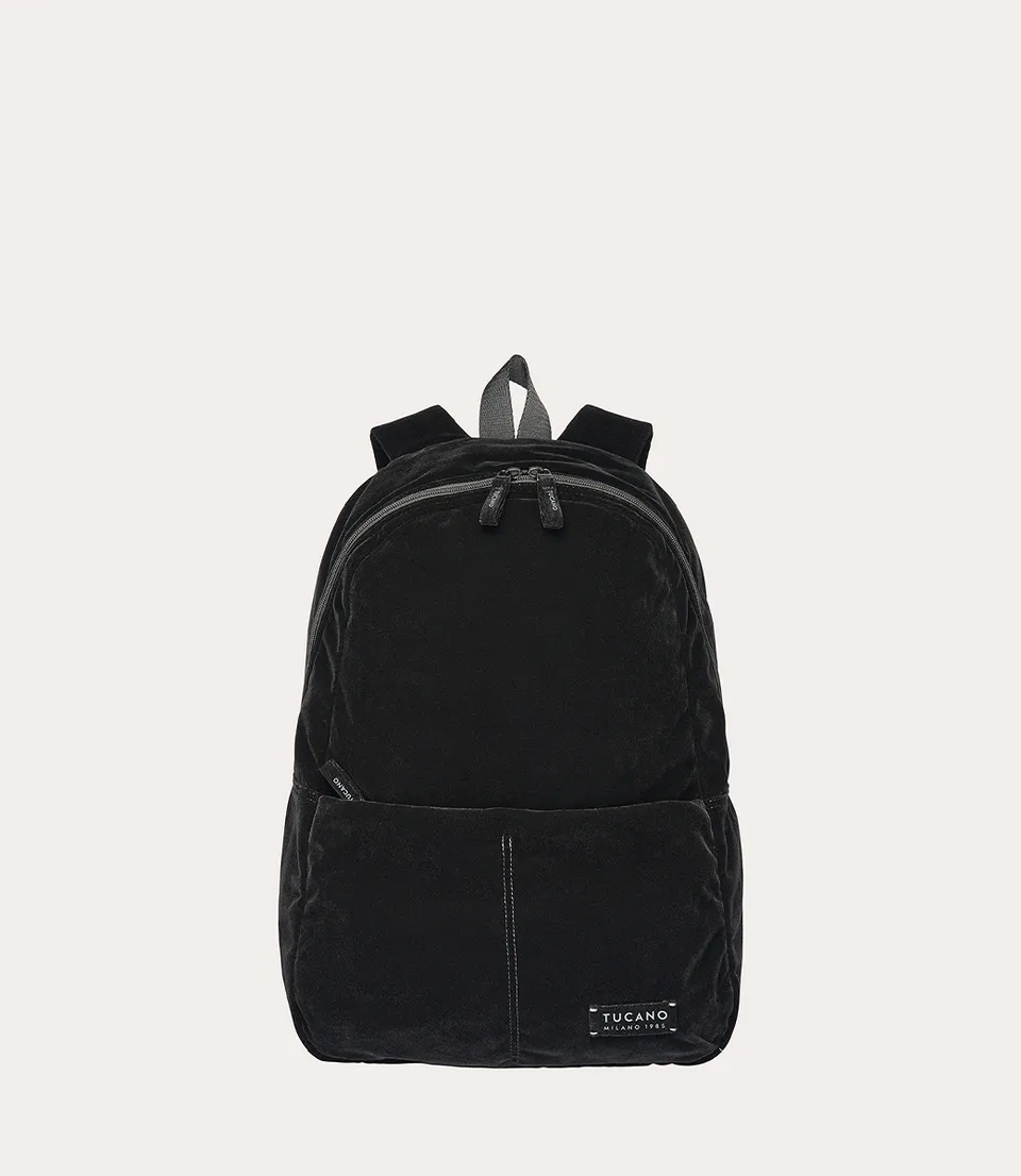 Tucano Otello Rucksack Samt Schwarz Daypack