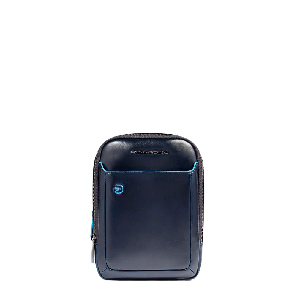 Piquadro Urban Borsello iPad Mini Umhängetasche Blau Leder