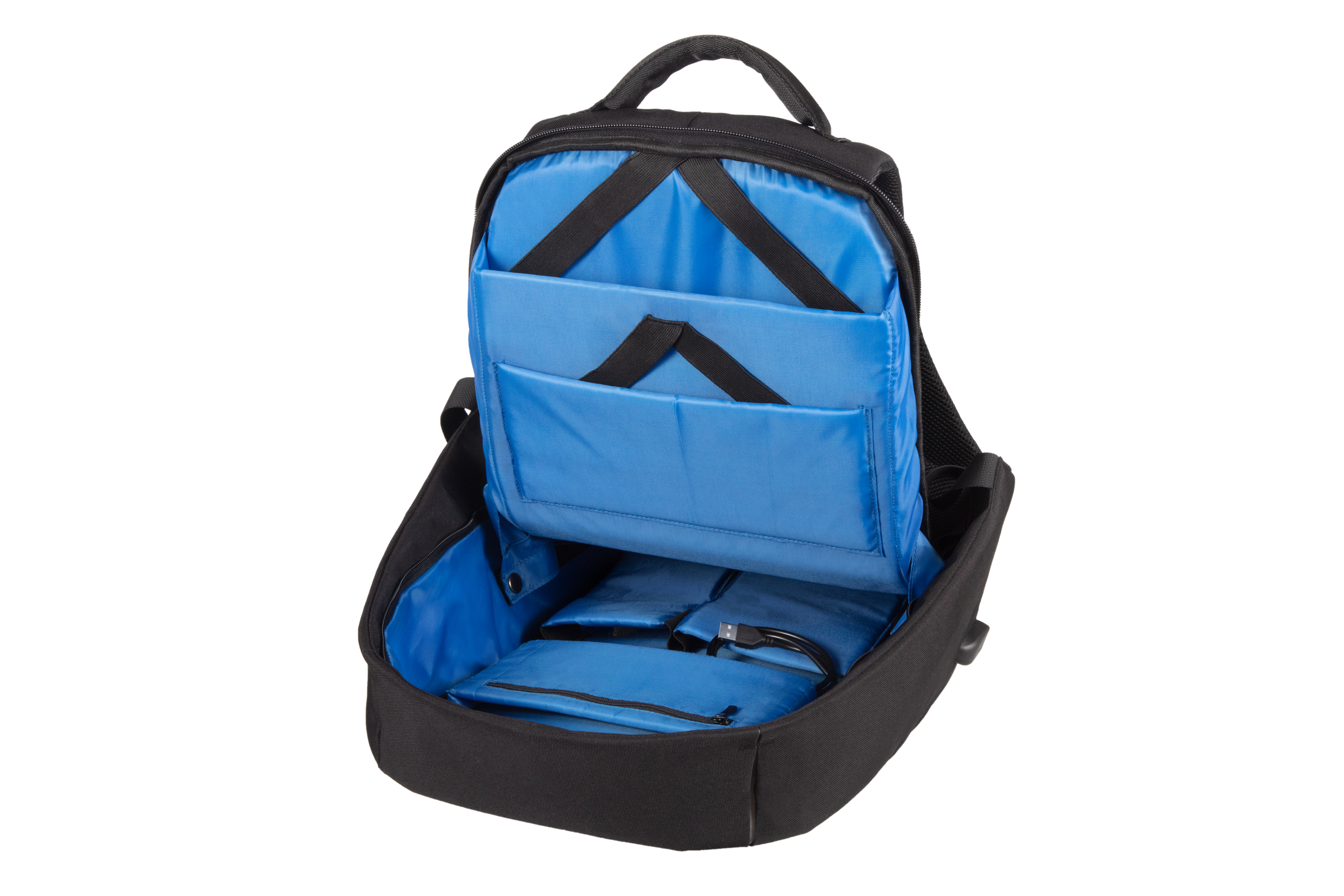 Lightpak Antigua Rucksack RPET schwarz USB Laptop