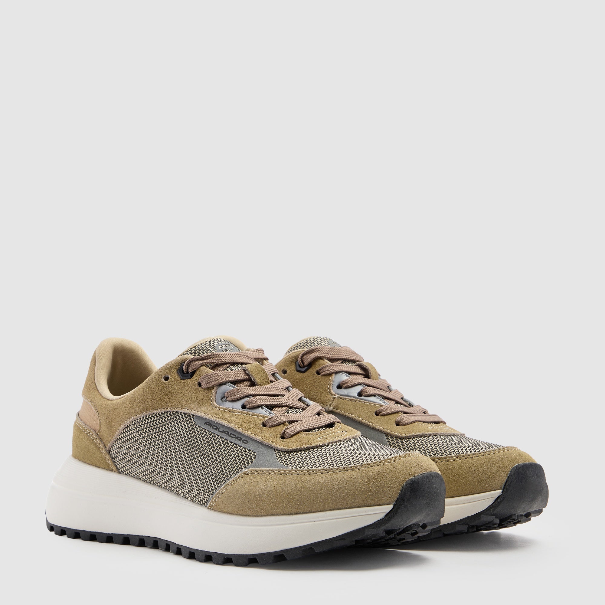 Piquadro Urban Sneakers Leder beige Gr. 42 Netz