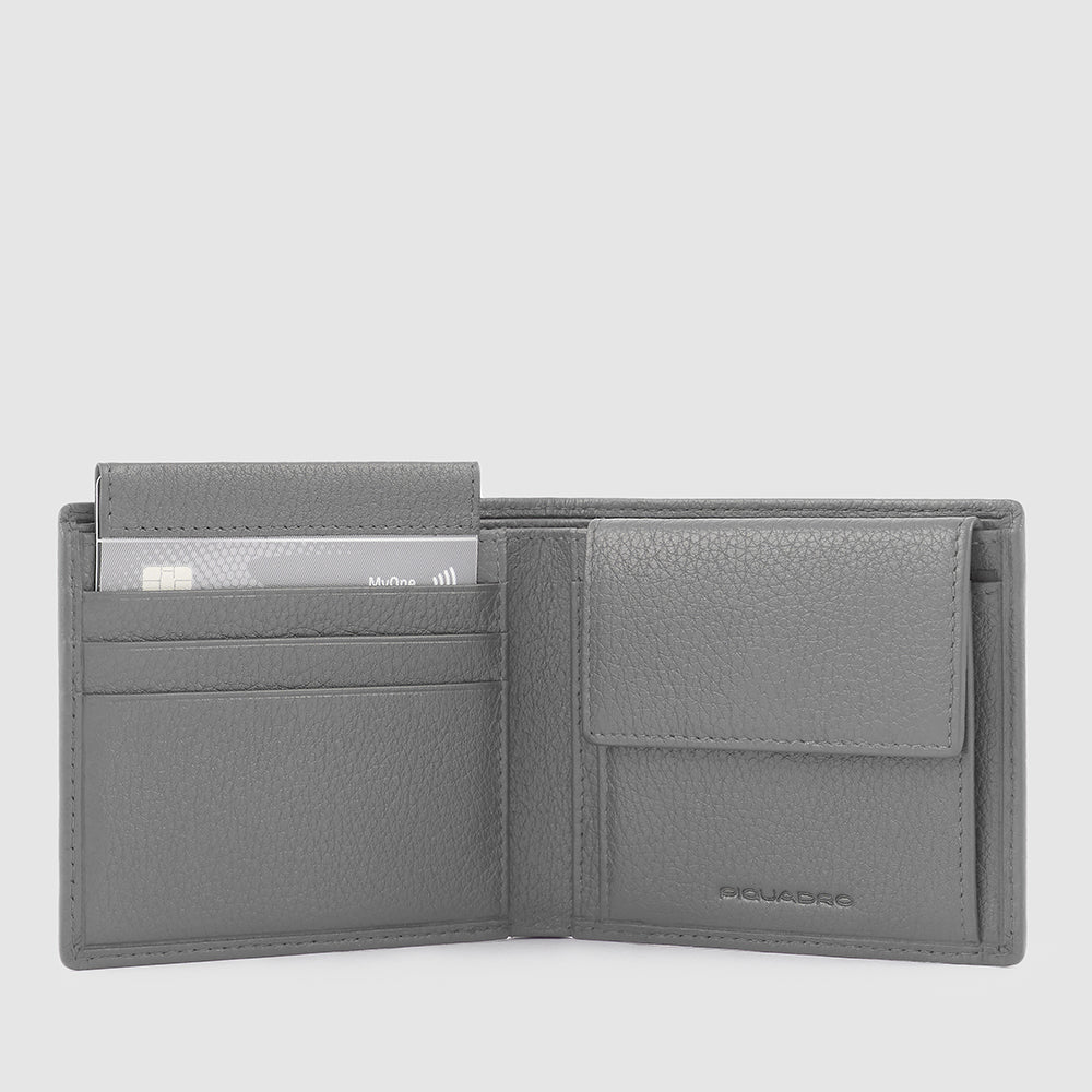 Piquadro Modus Geldbörse Herren Leder Schwarz RFID