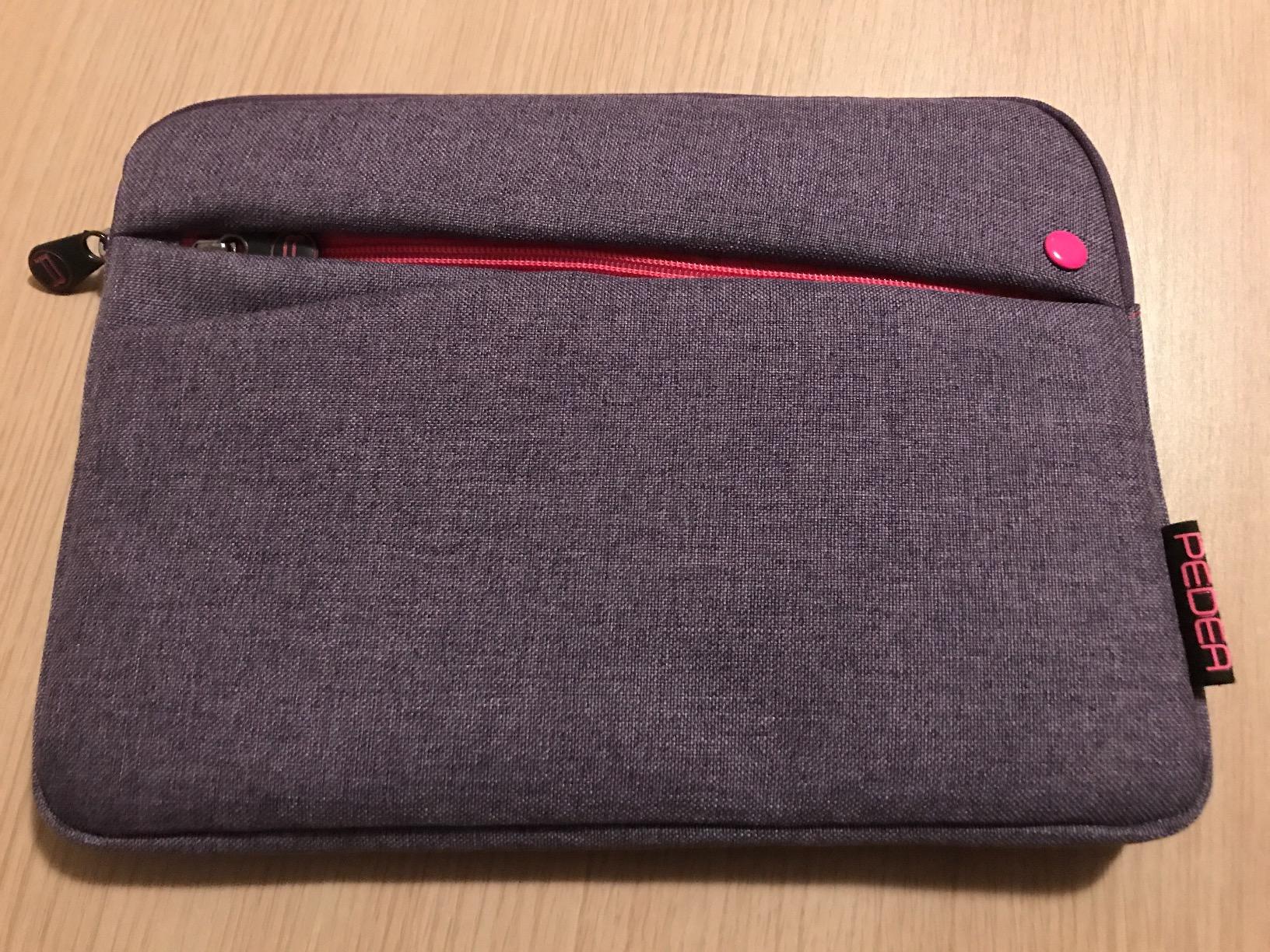 Pedea Tablet 9-11 Zoll Tasche Sleeve grau mit Zubehörfach