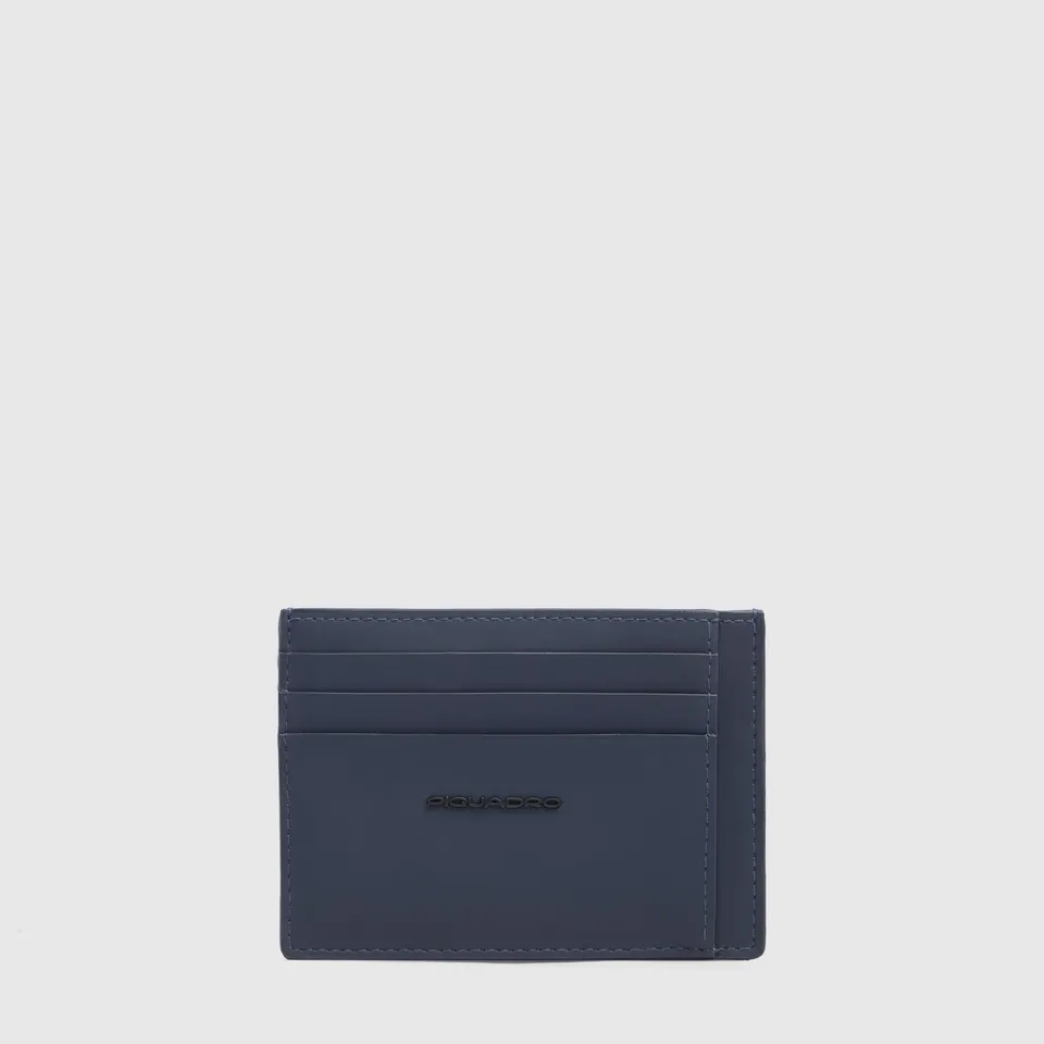 Piquadro Black Square Kartenetui Herren dünn schwarz