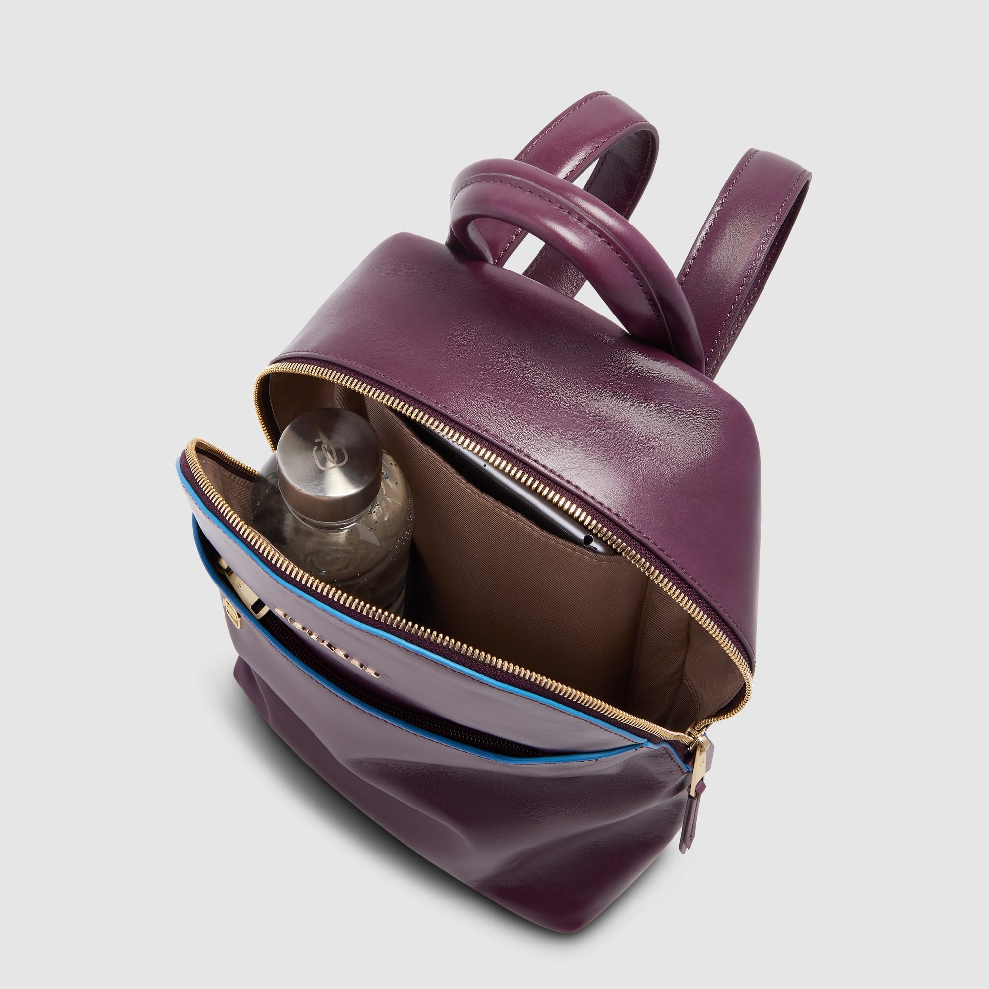 Piquadro Lyra Mini-Rucksack Damen Leder Schwarz iPad mini
