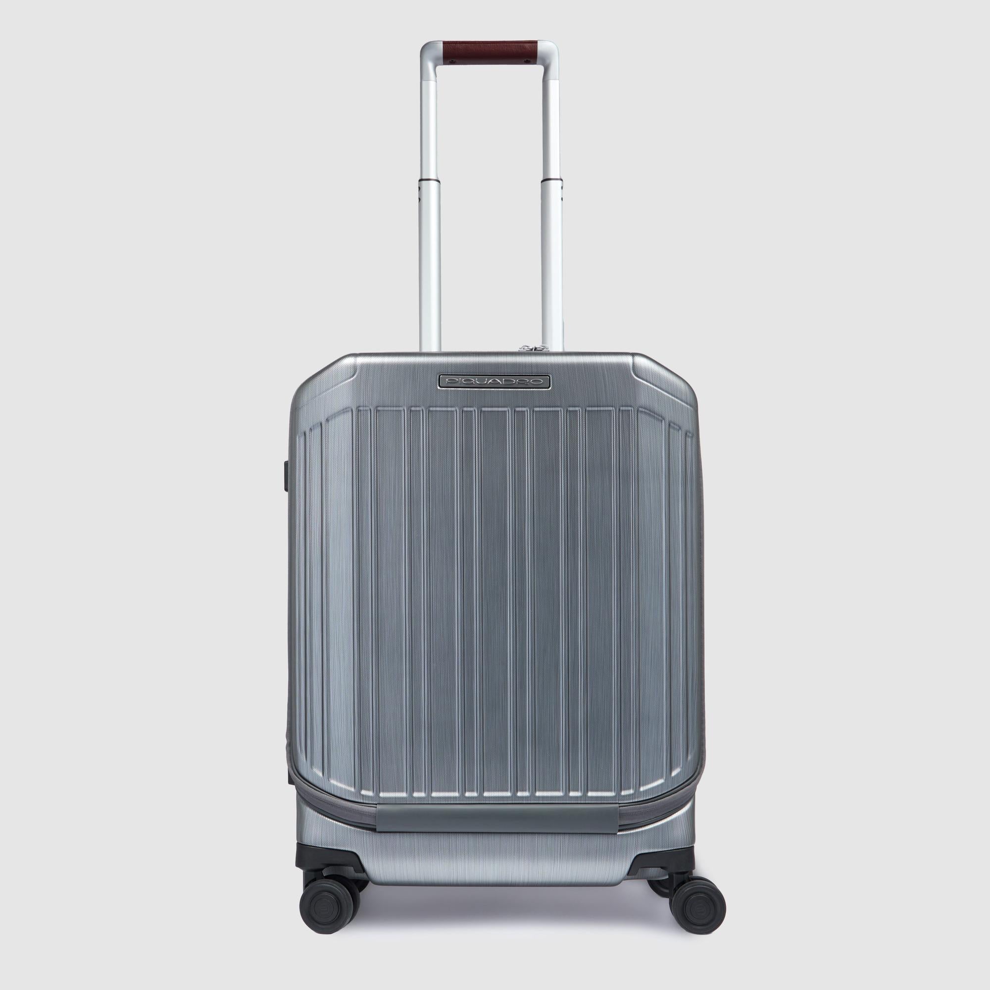 Piquadro PQ-Light Trolley Kabine 17,3 Zoll 4 Rollen