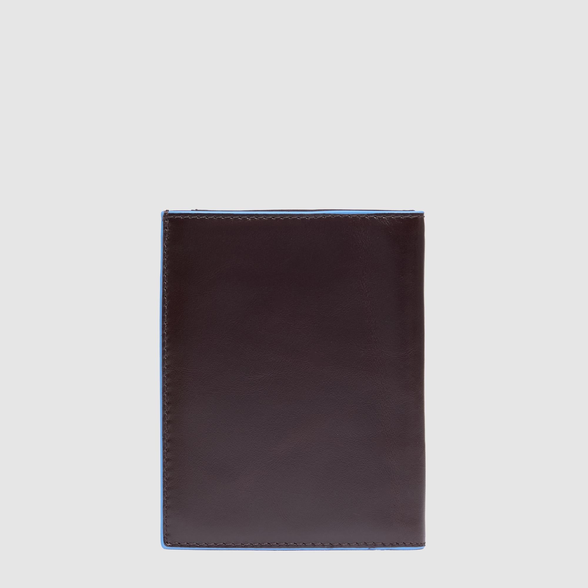 Piquadro Blue Square Geldbörse Hochformat schwarz Leder RFID
