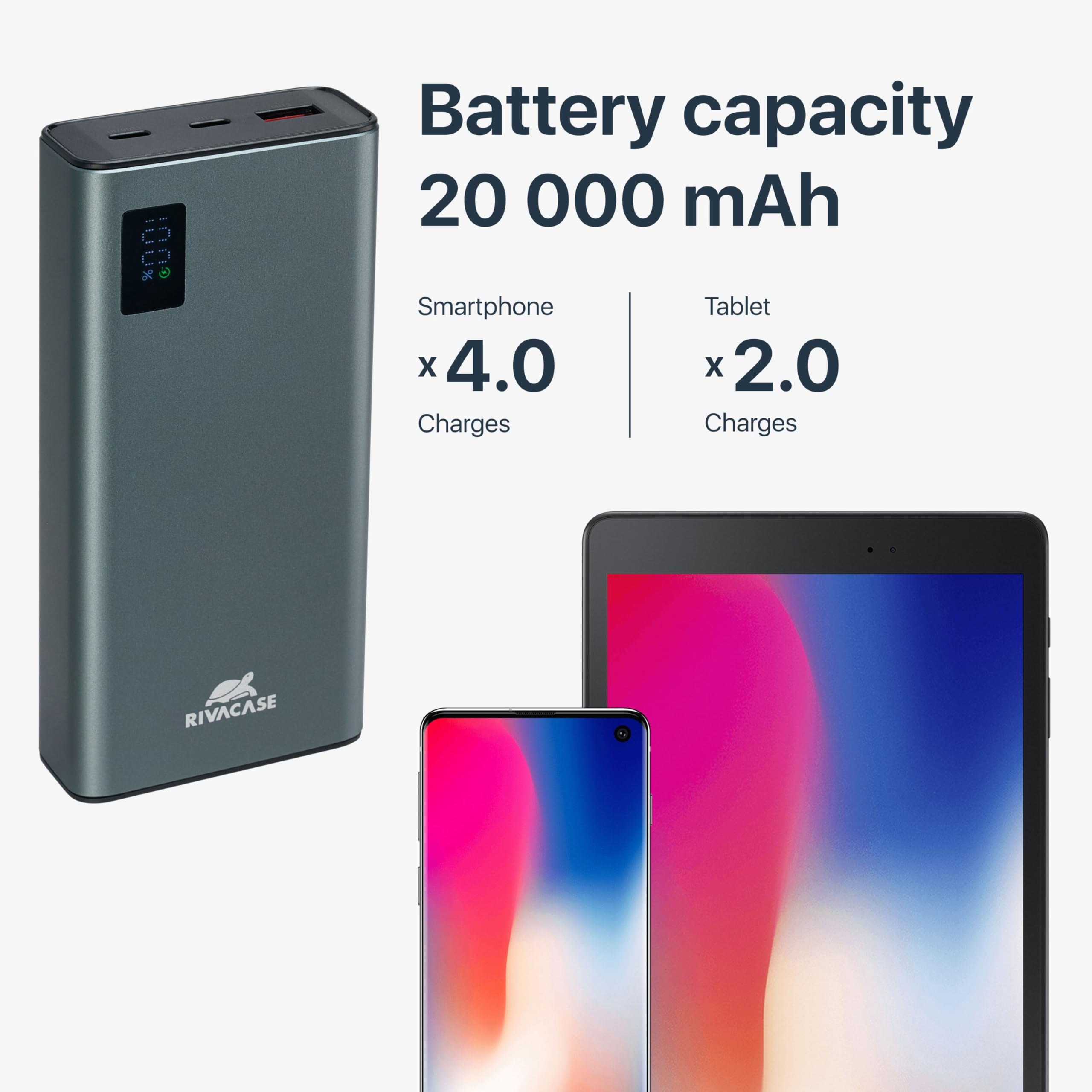 RIVACASE RIVAPOWER VA1022 Powerbank 20000 mAh 22,5W