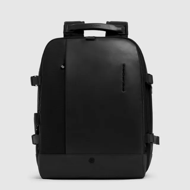 Piquadro Black Square Rucksack 15,6 Zoll Grün Stoff