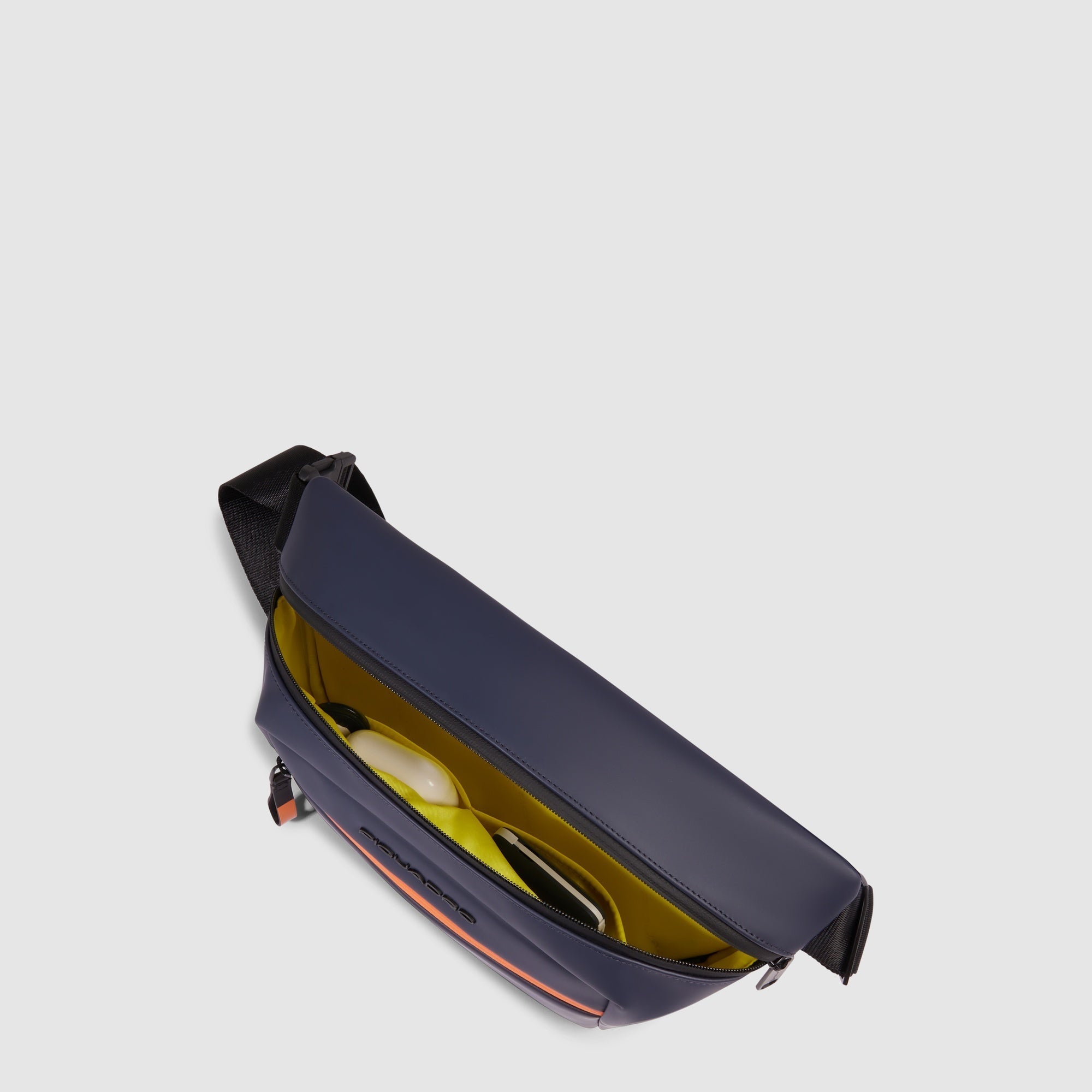 Piquadro Corner 2.0 Bauchtasche Herren Schwarz wasserdicht