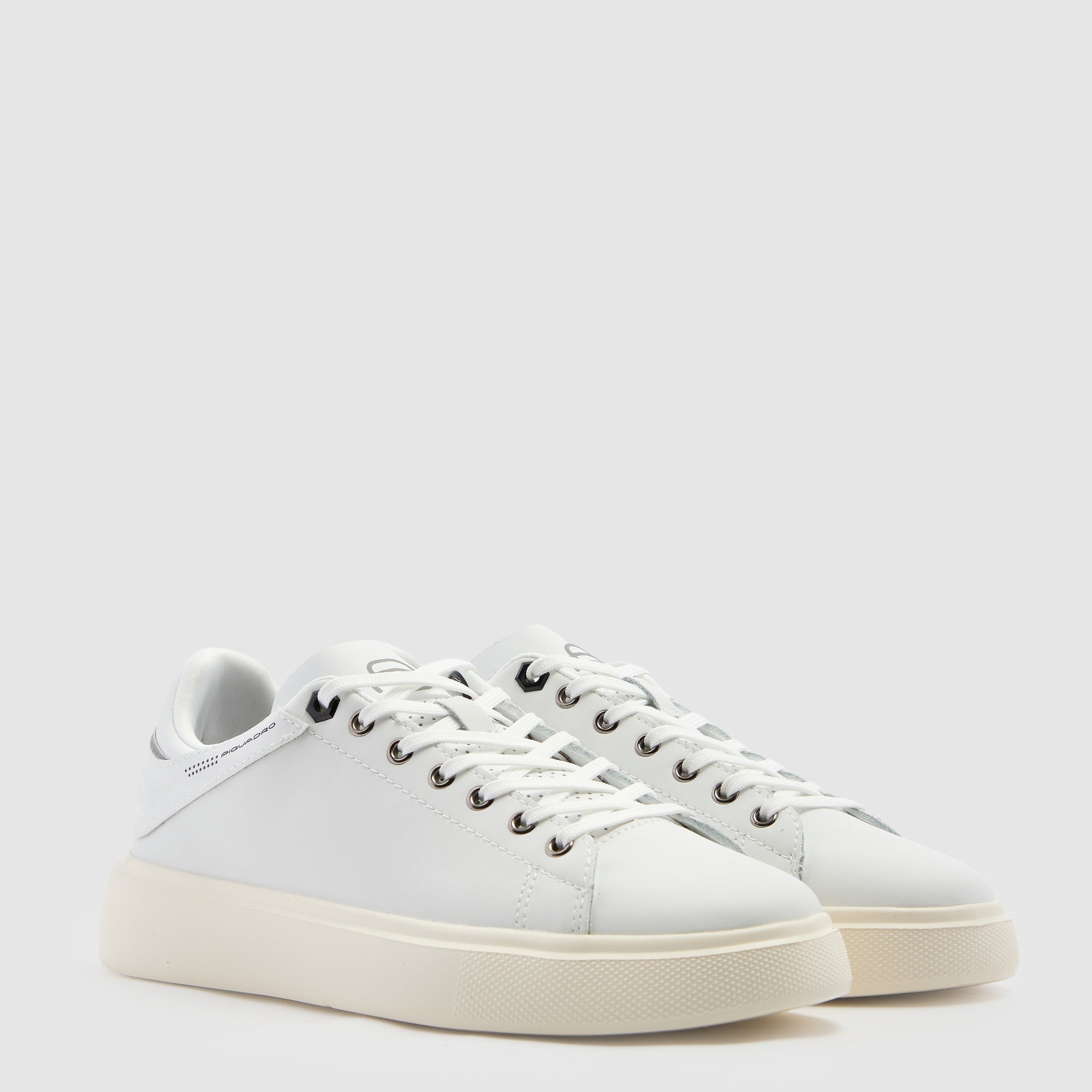 Piquadro Urban Sneaker Herren Leder Weiß 42 ergonomisch