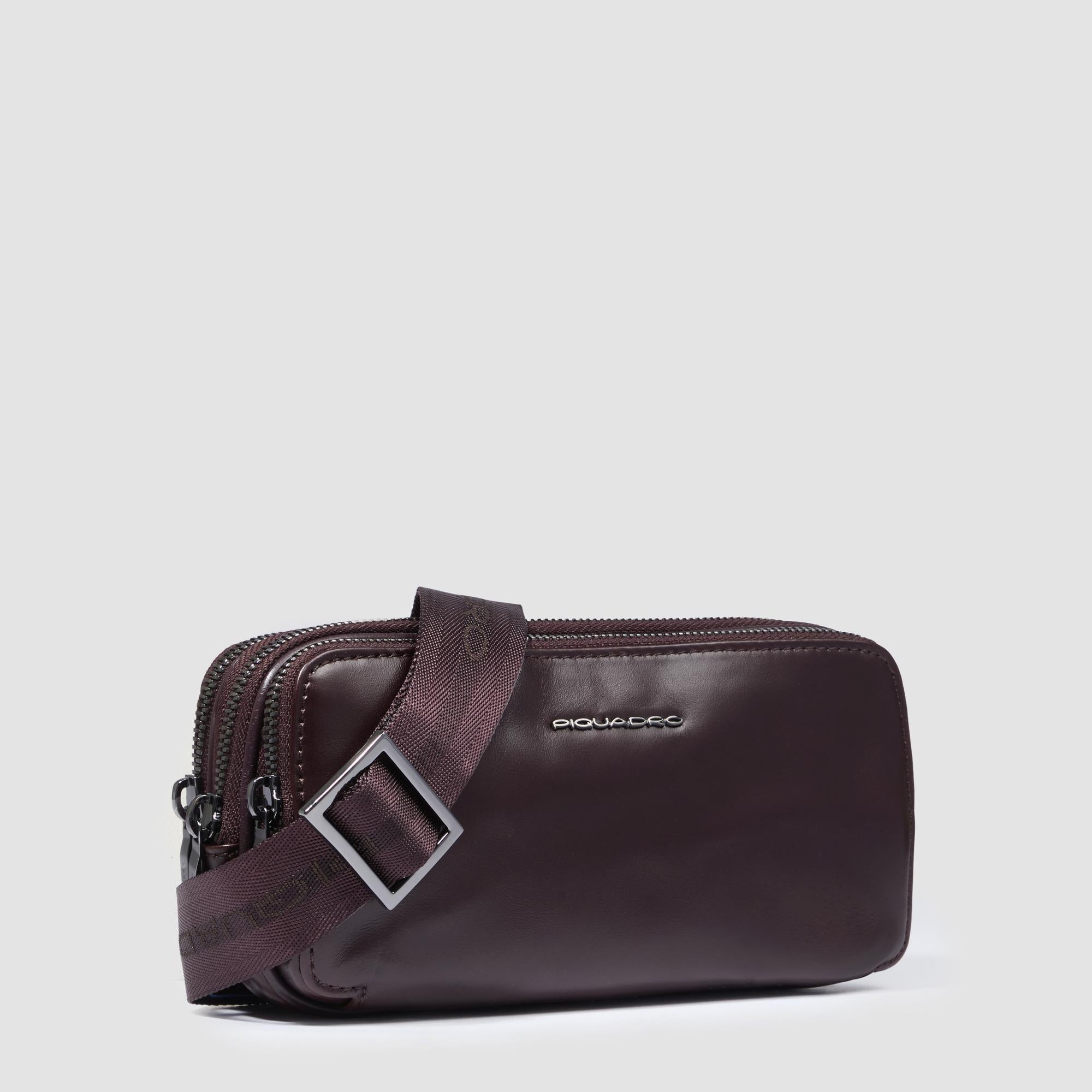Piquadro Modus Pochette Herren-Clutch Leder Blau RFID-Schutz
